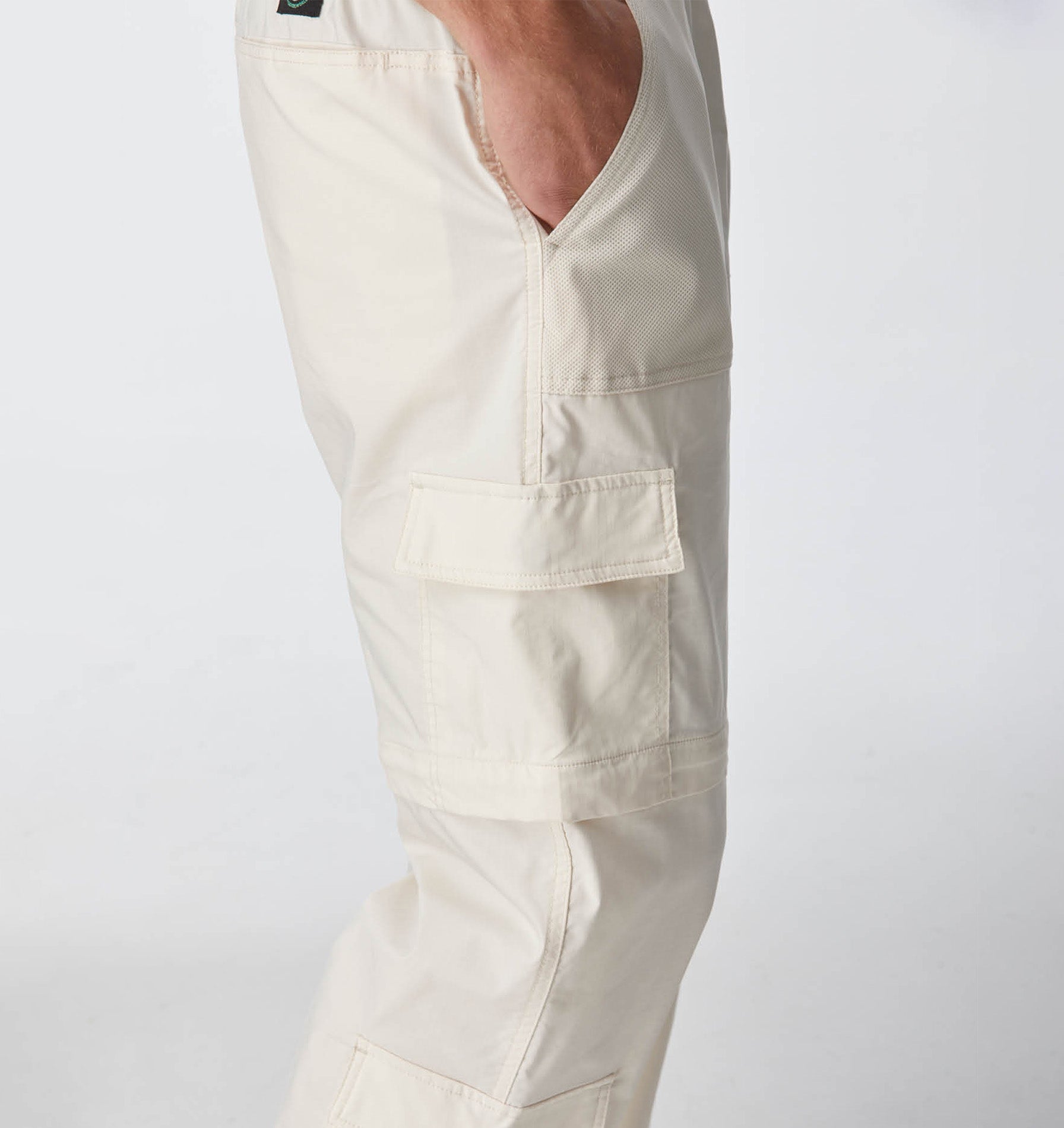 Reggie Convertible Cargo Pant - Off White