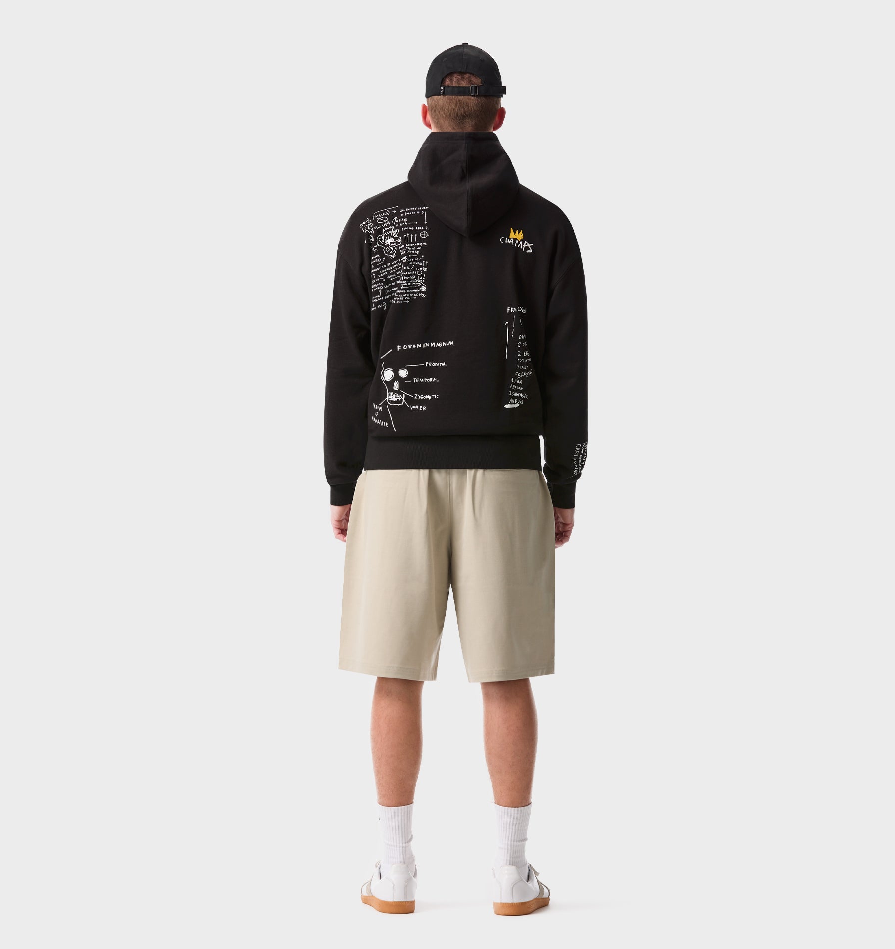 Basquiat Scribble Box Hood 2.0 - Black