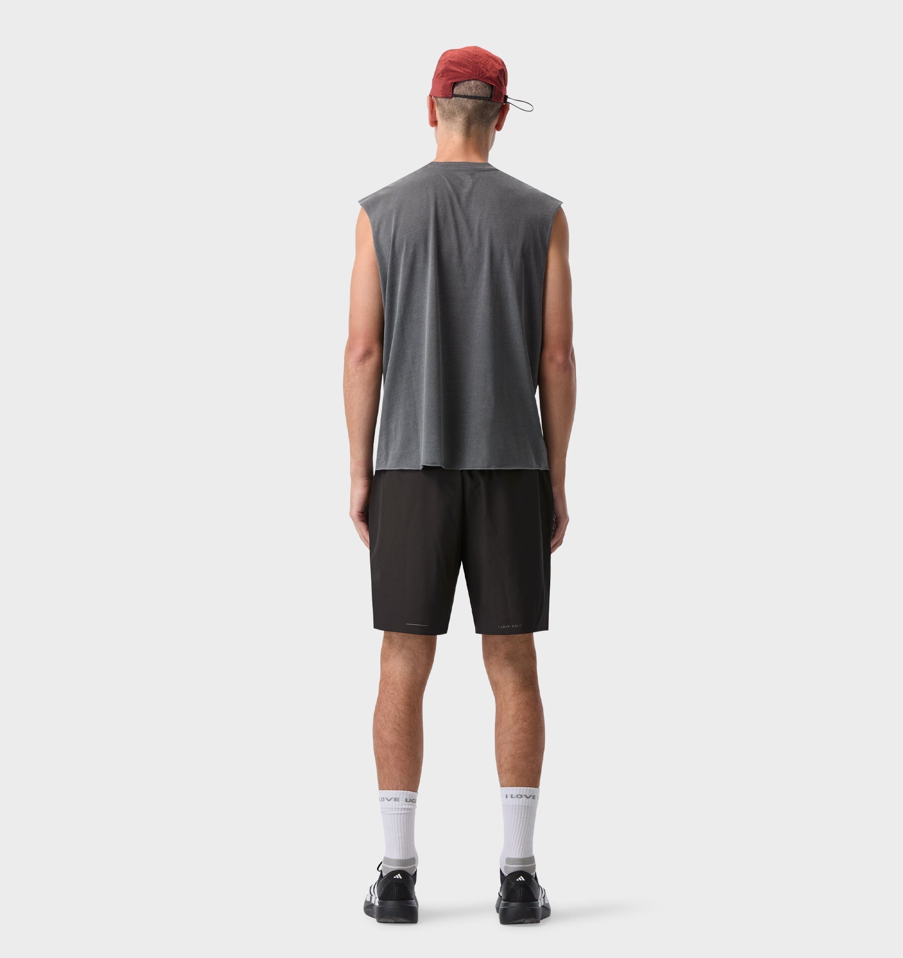 State Of Mind Cotton Crop Tank - Washed Black