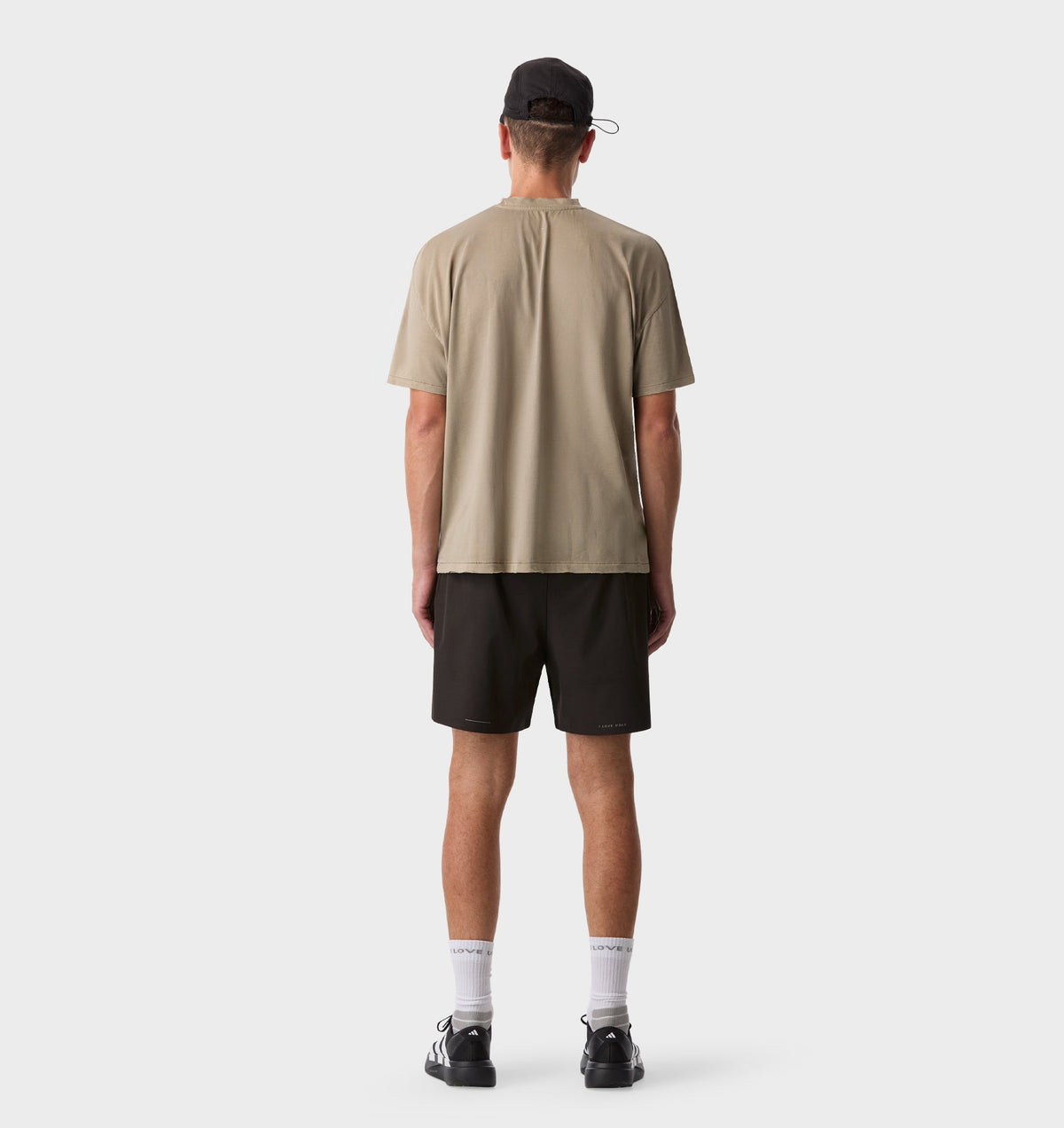Cotton Active Crop Tee - Washed Taupe