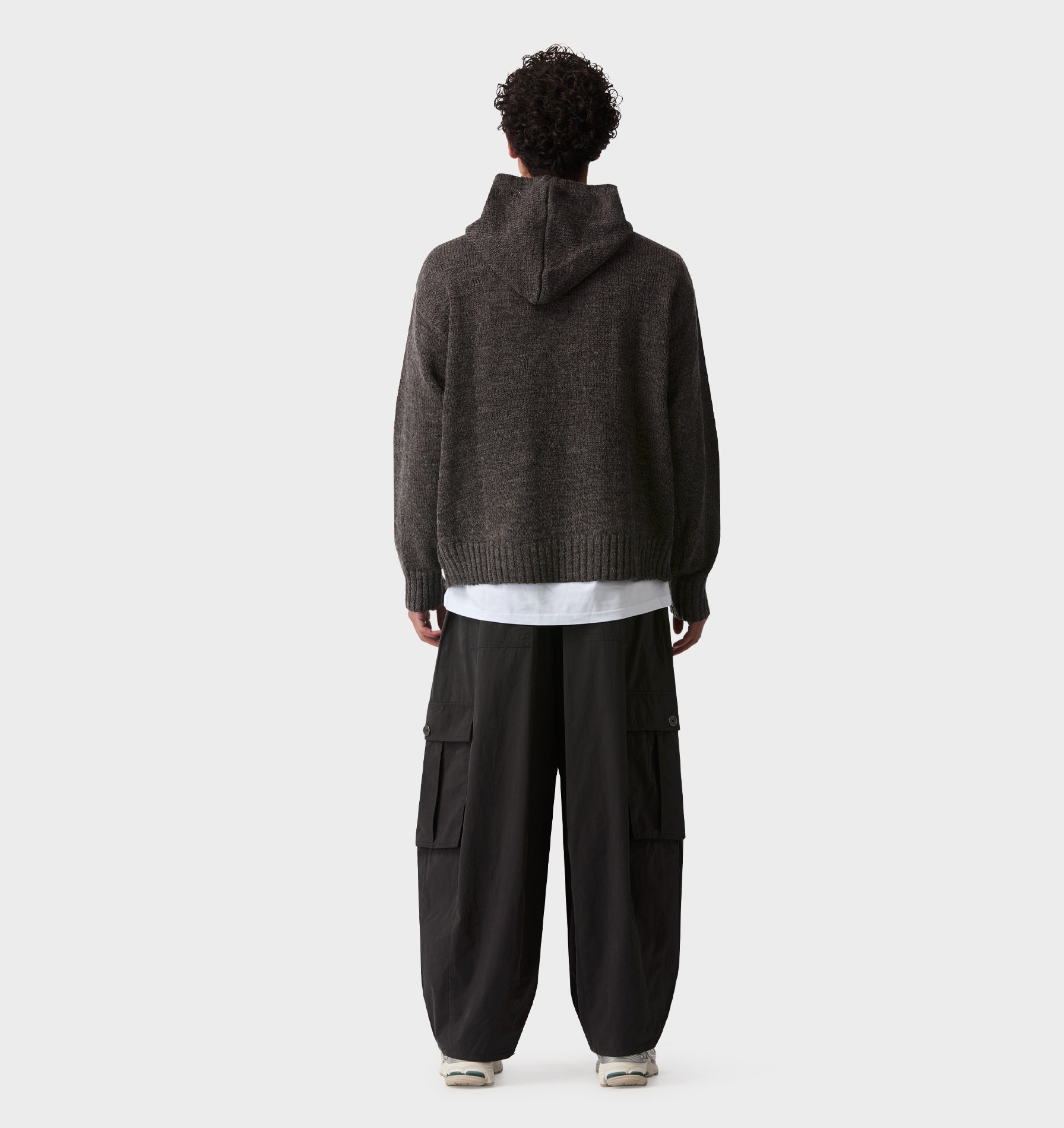 Knit Hood - Charcoal