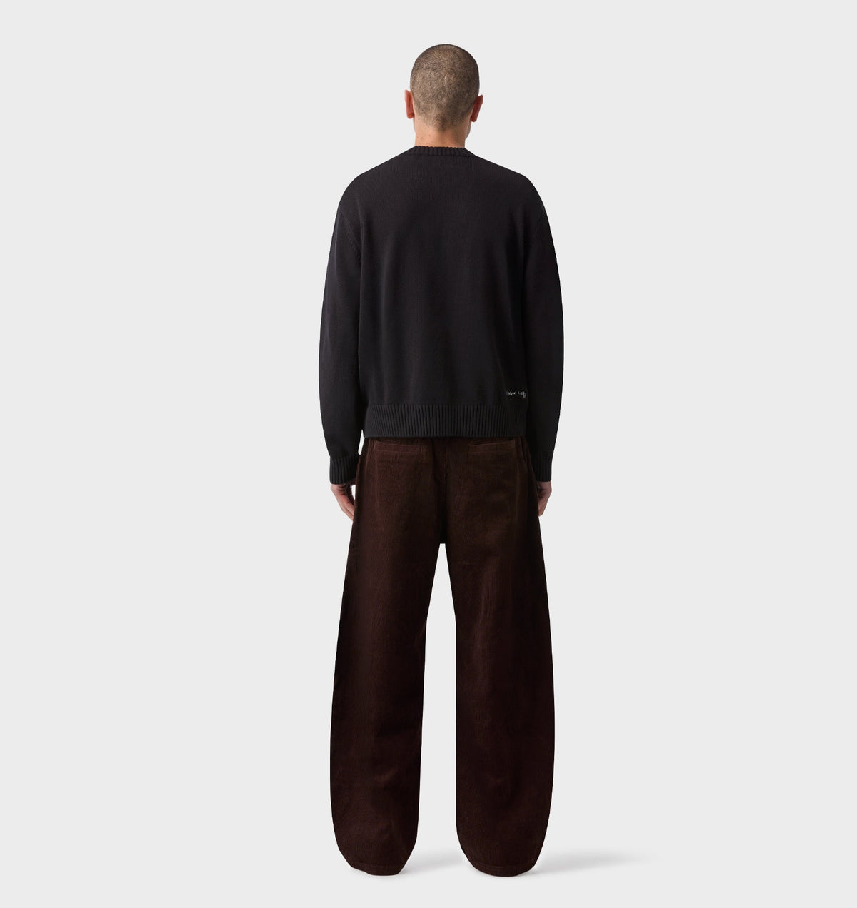 Balloon Pleat Pant - Espresso Cord
