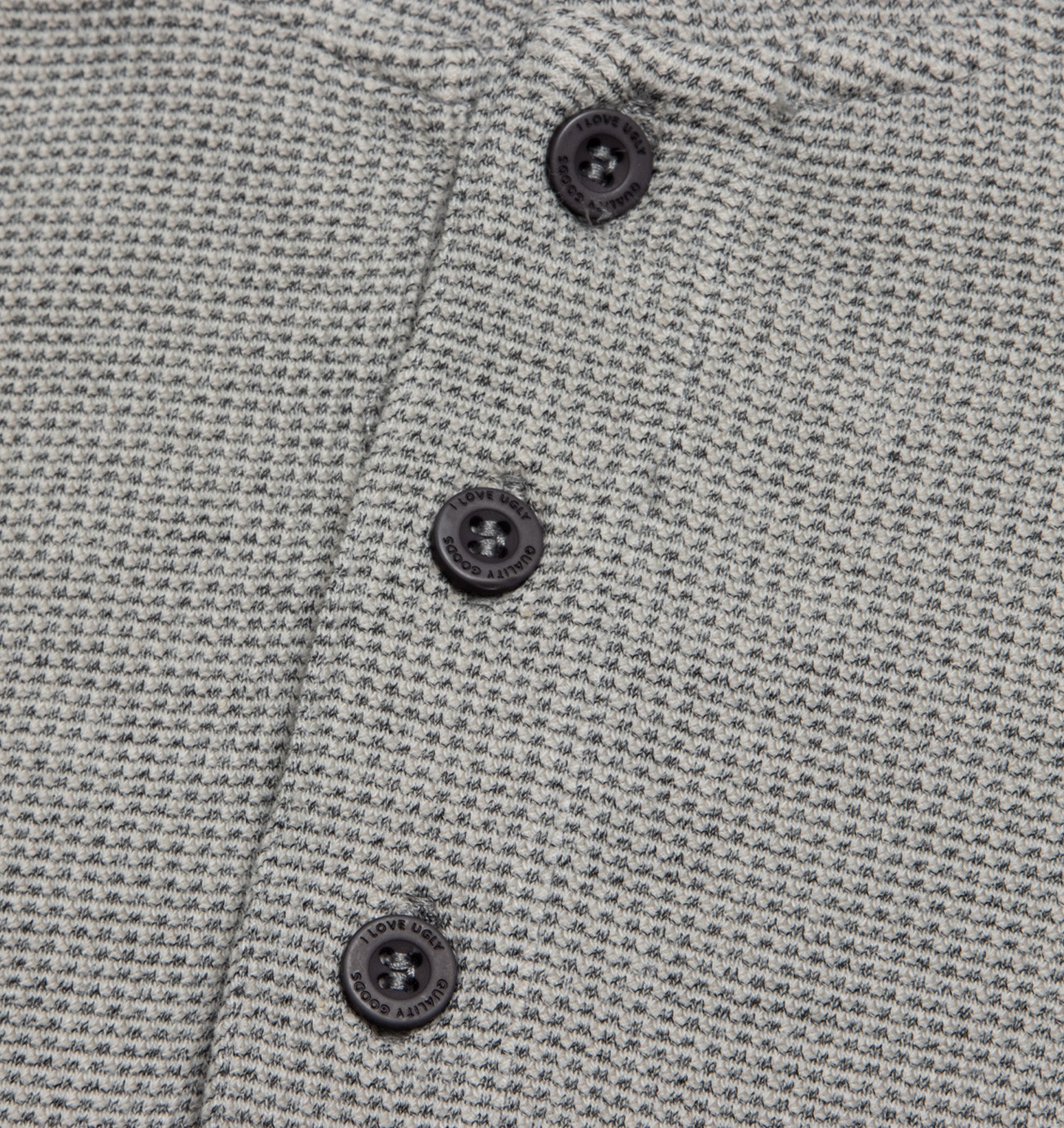 Henley LS Tee - Concrete Marle