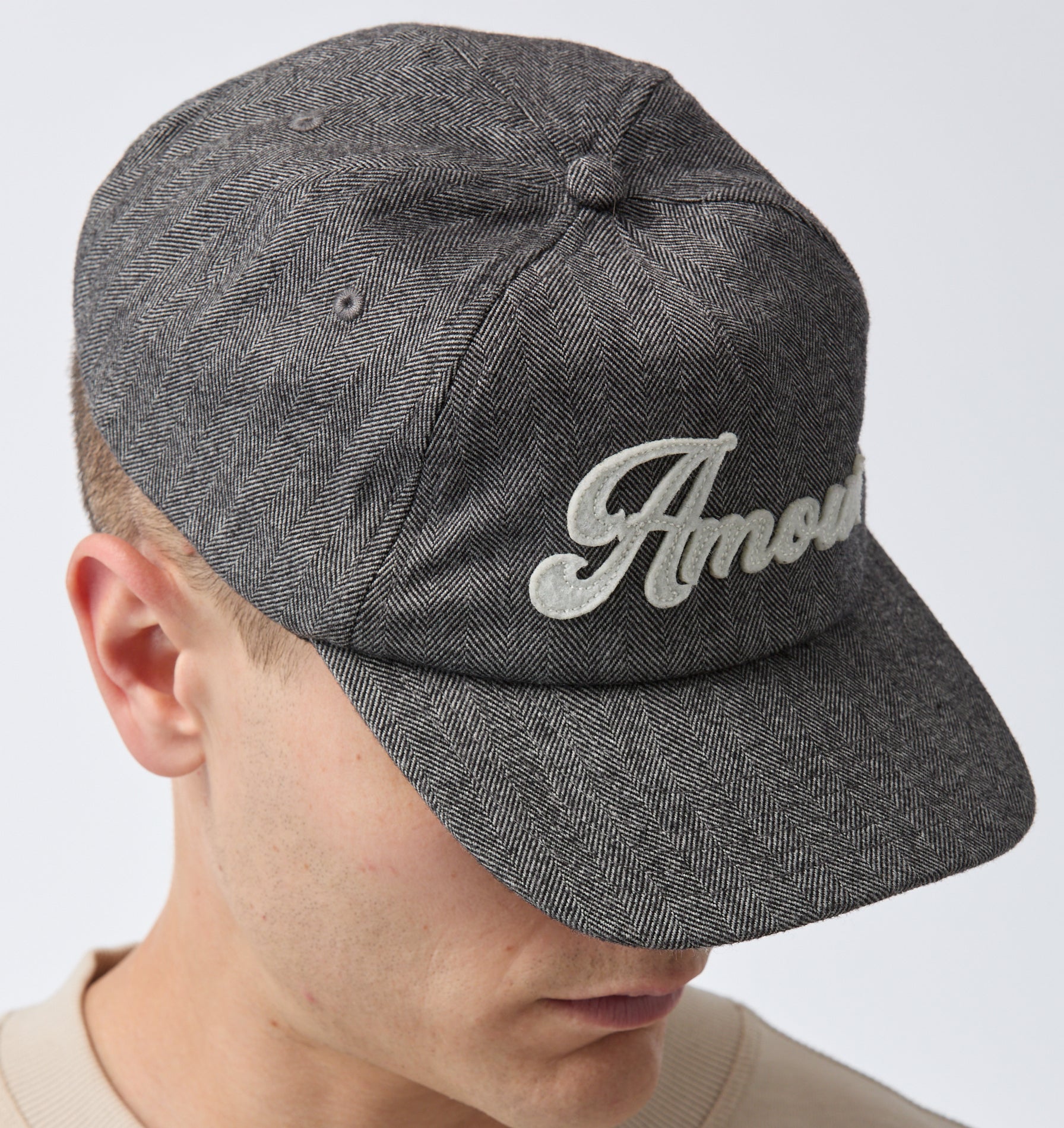 Amour Ryder Cap - Grey Herringbone