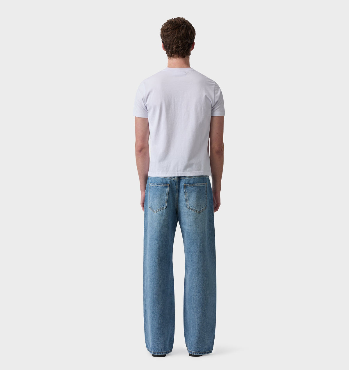 Henley Muscle Tee - White