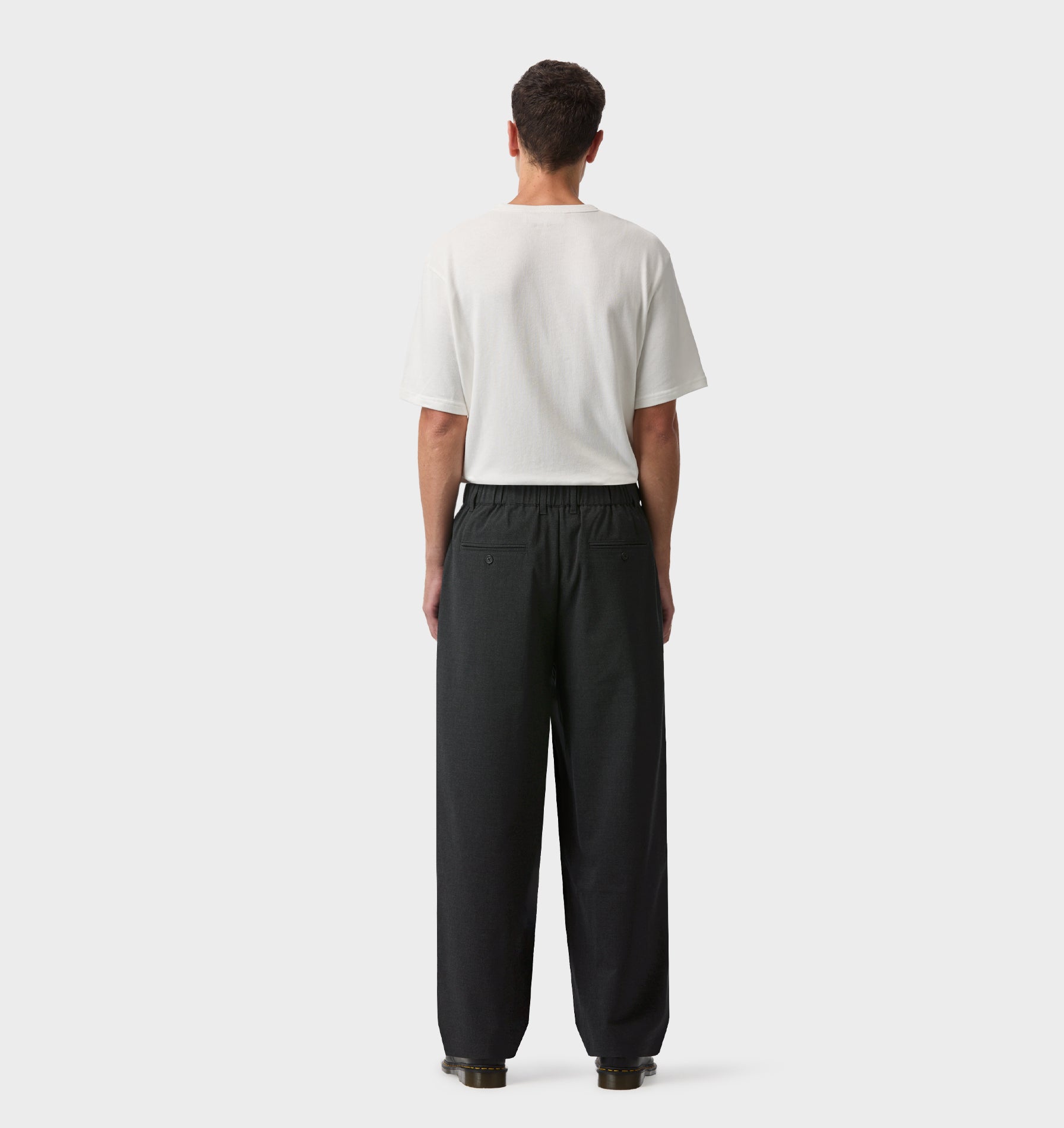 Albert Pleated Pant - Charcoal