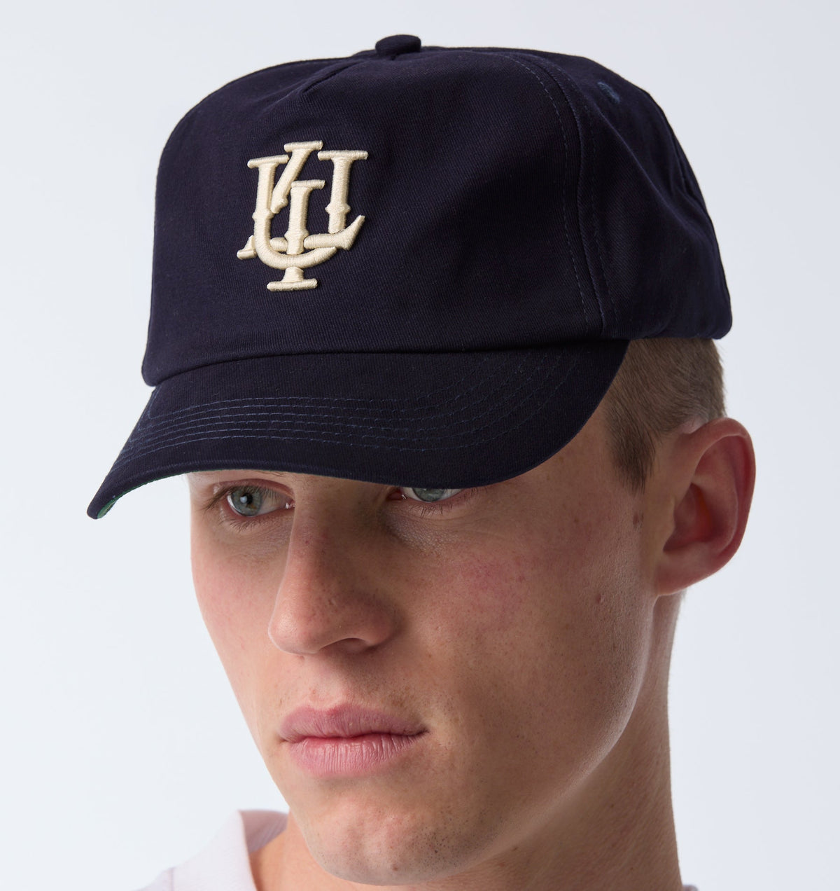 Lennox Monogram Cap - Navy