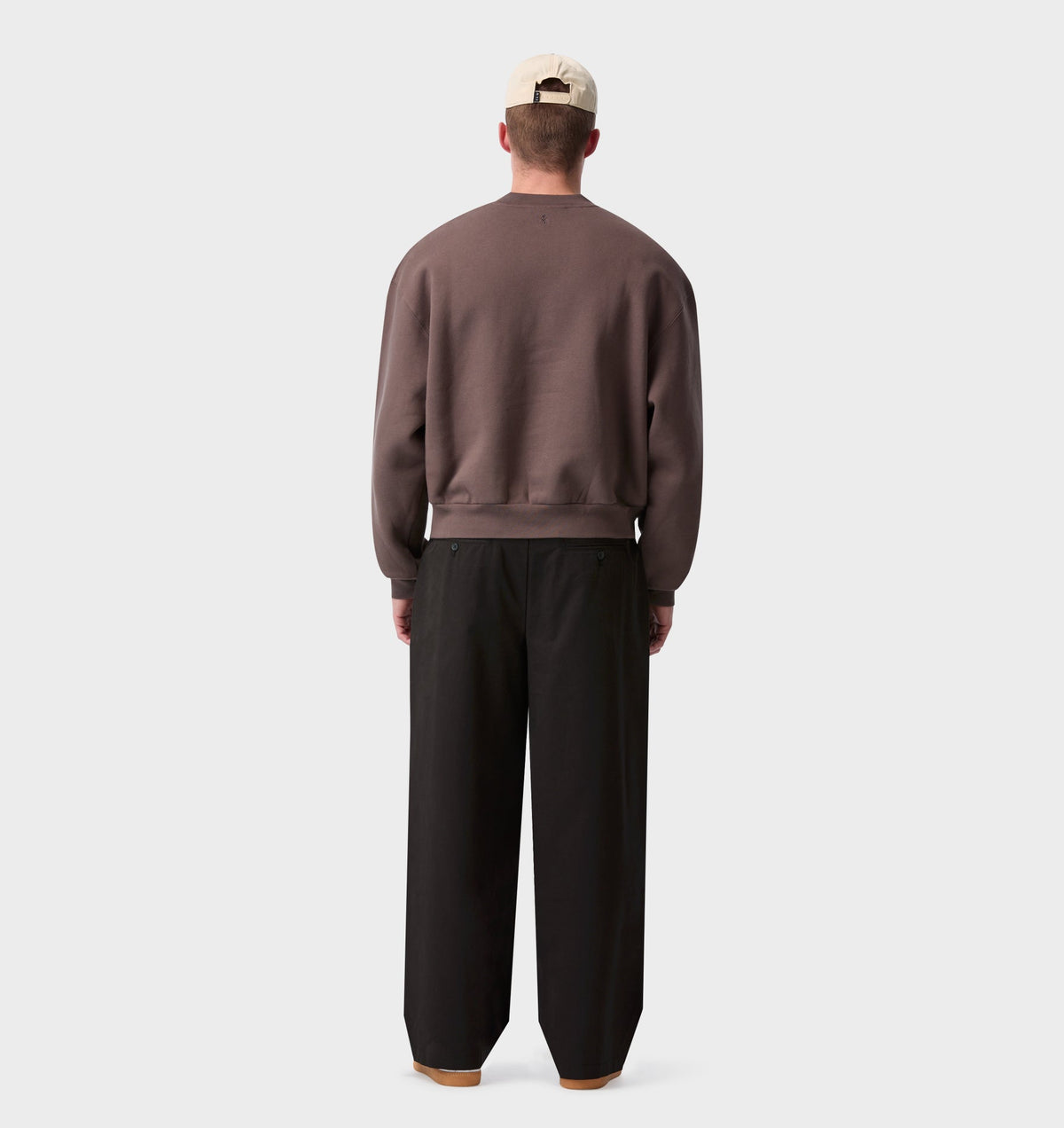 Cotton Albert Pleated Pant - Black