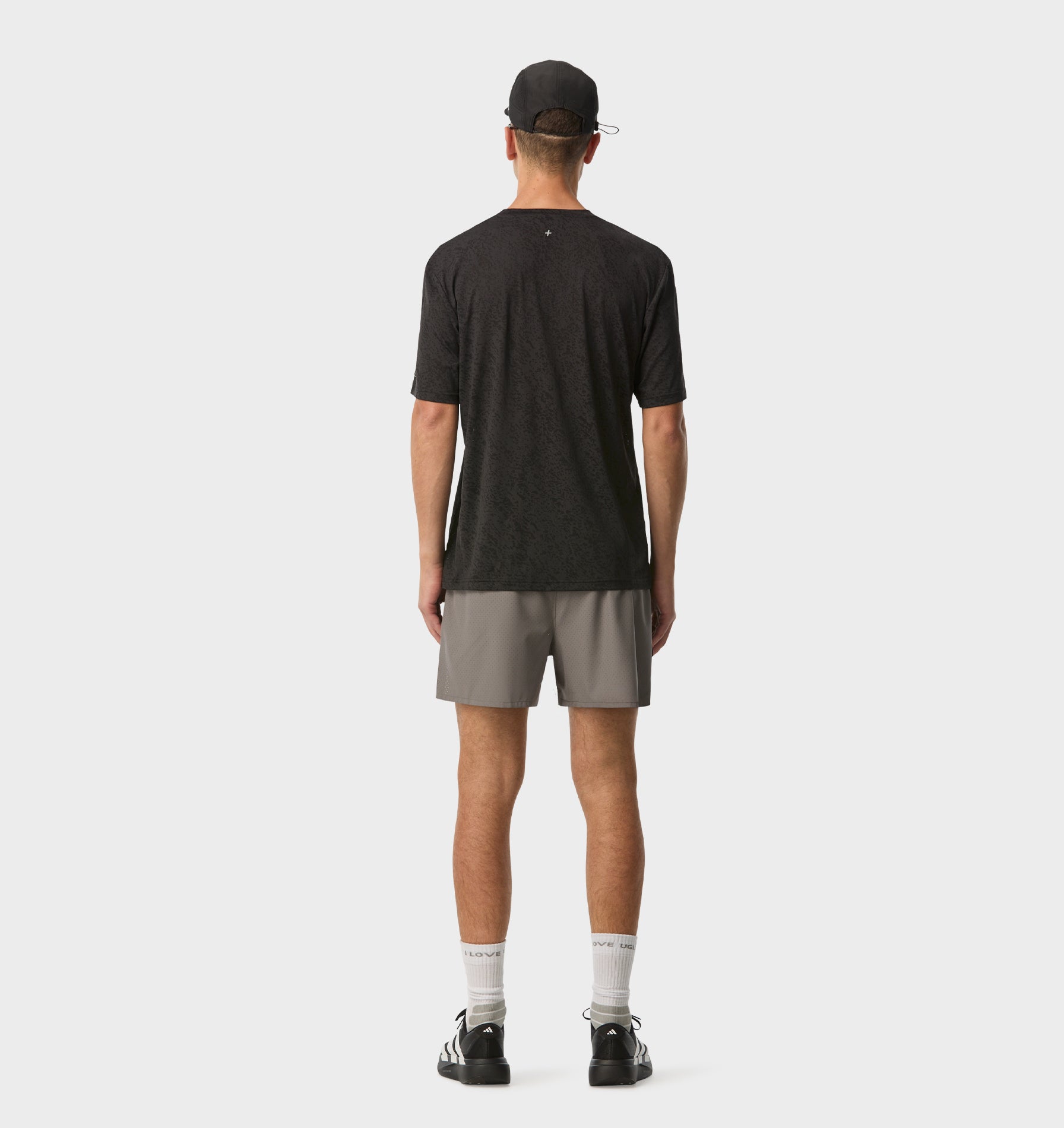 Active 4.5 Inch Laser Run Short - Cobblestone