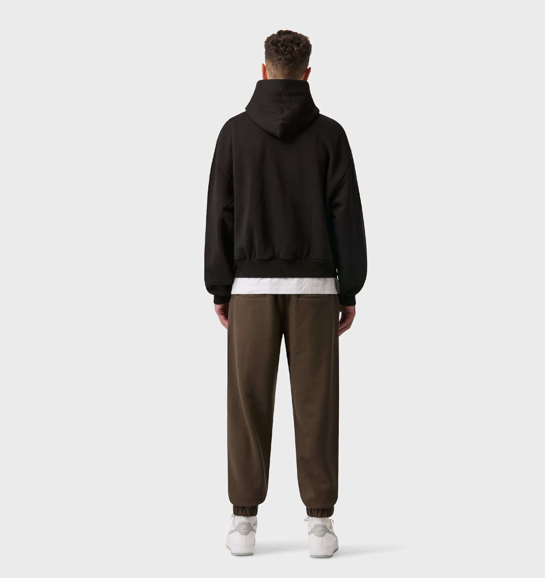 Heavy Crop Box Hood - Black