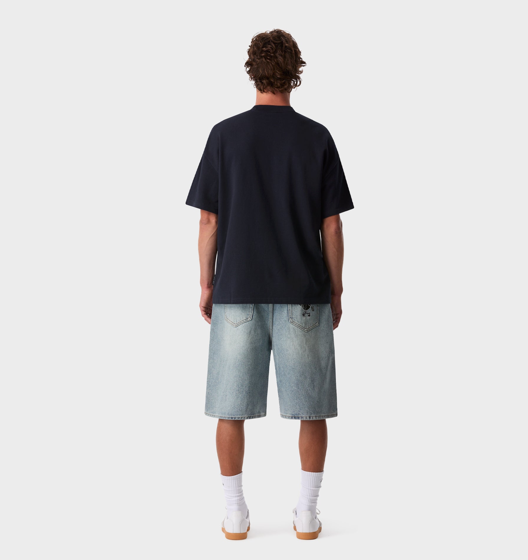 Wyatt Denim Short - Grey Blue