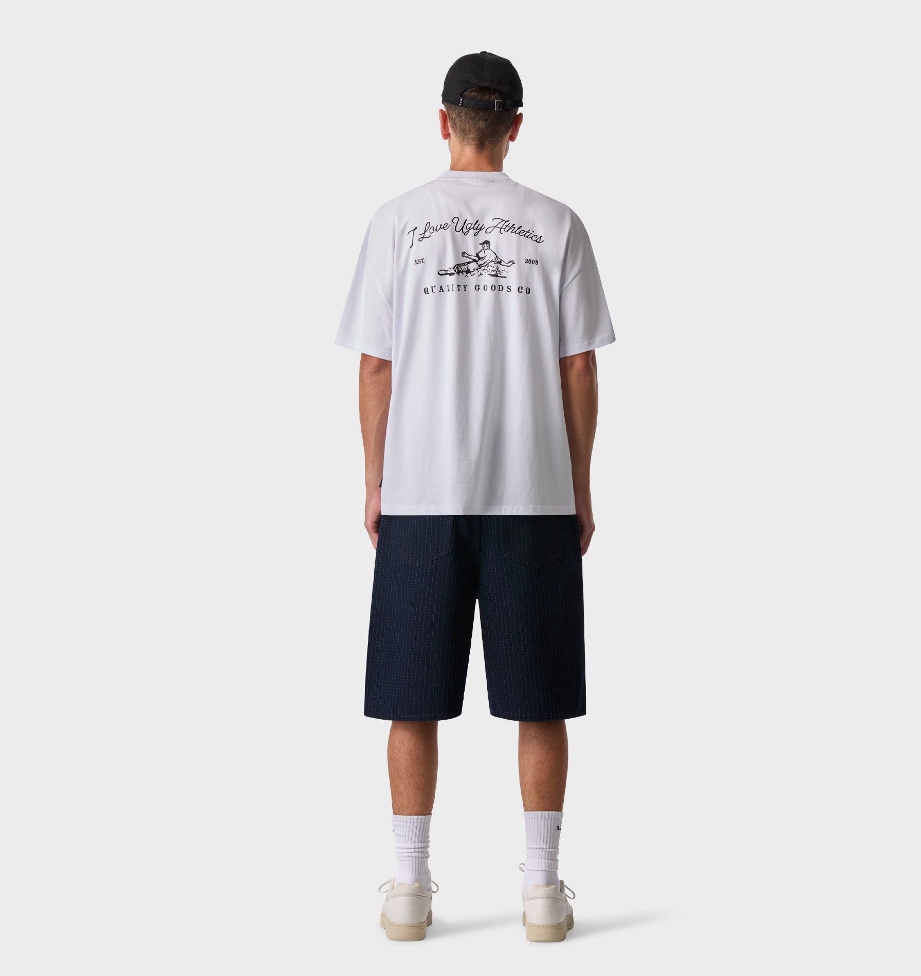 Wyatt Denim Short - Pinstripe