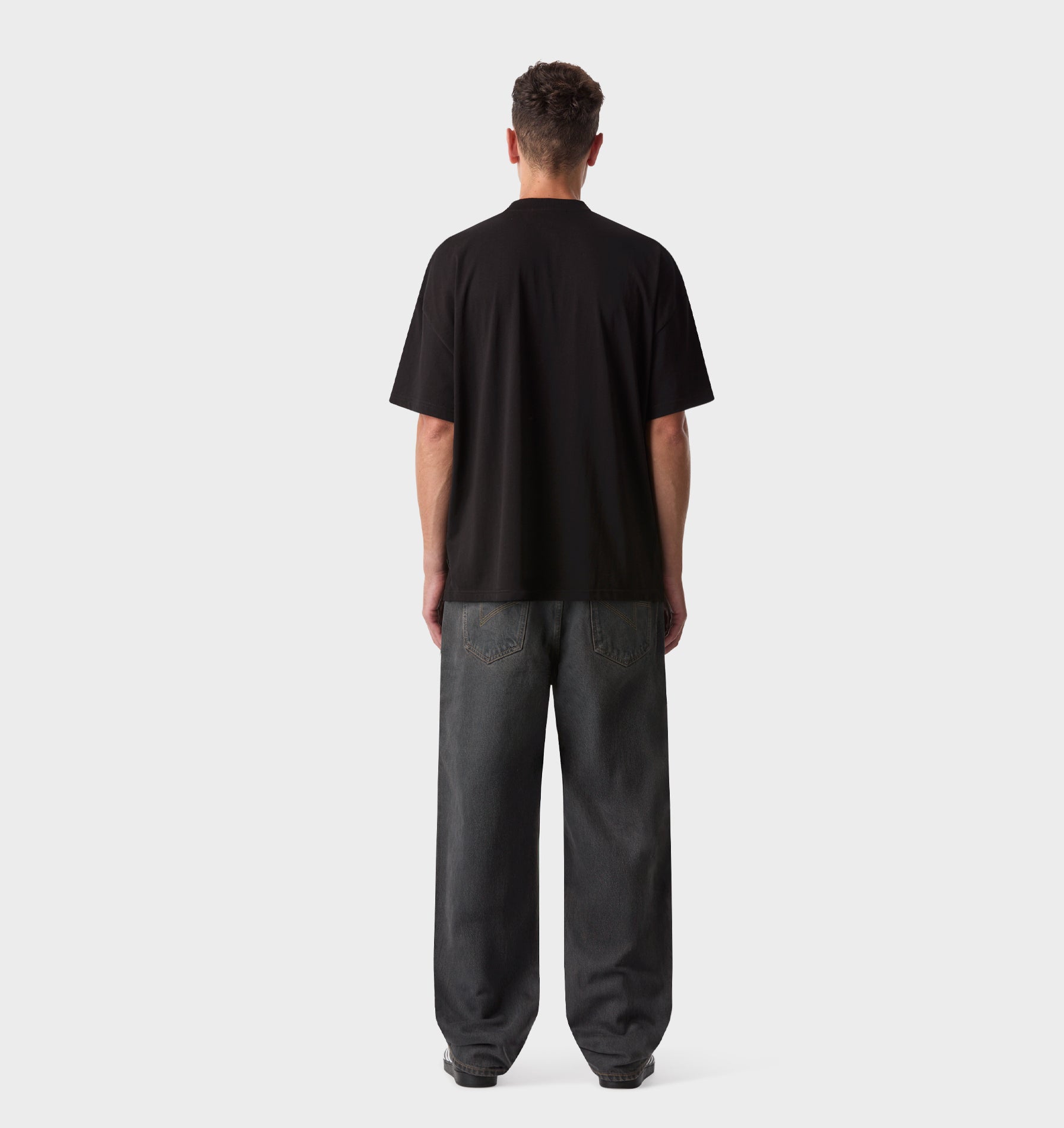 Edgar Wide Denim - Charcoal