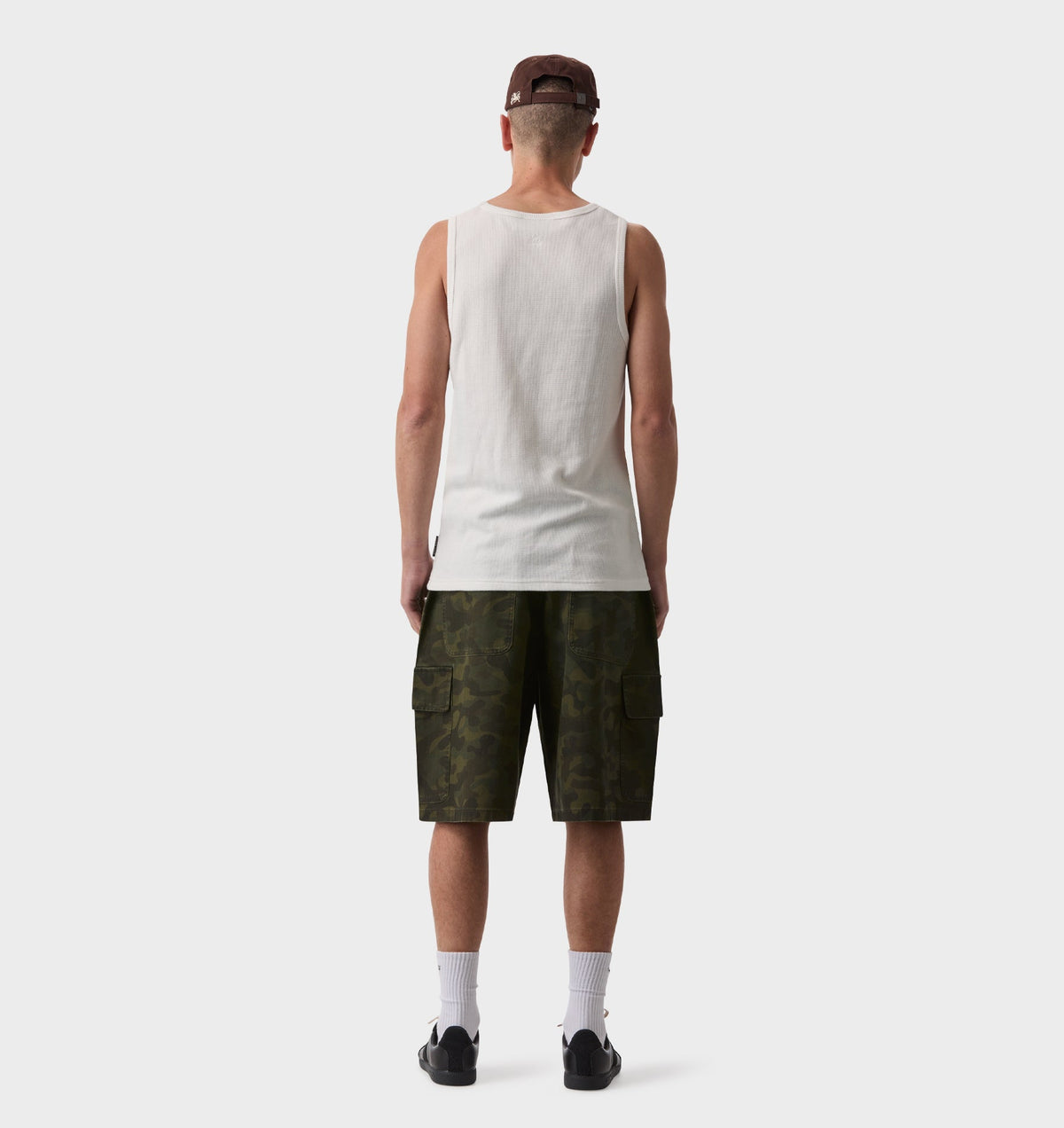 Canvas Cargo Short - Woodland Camo