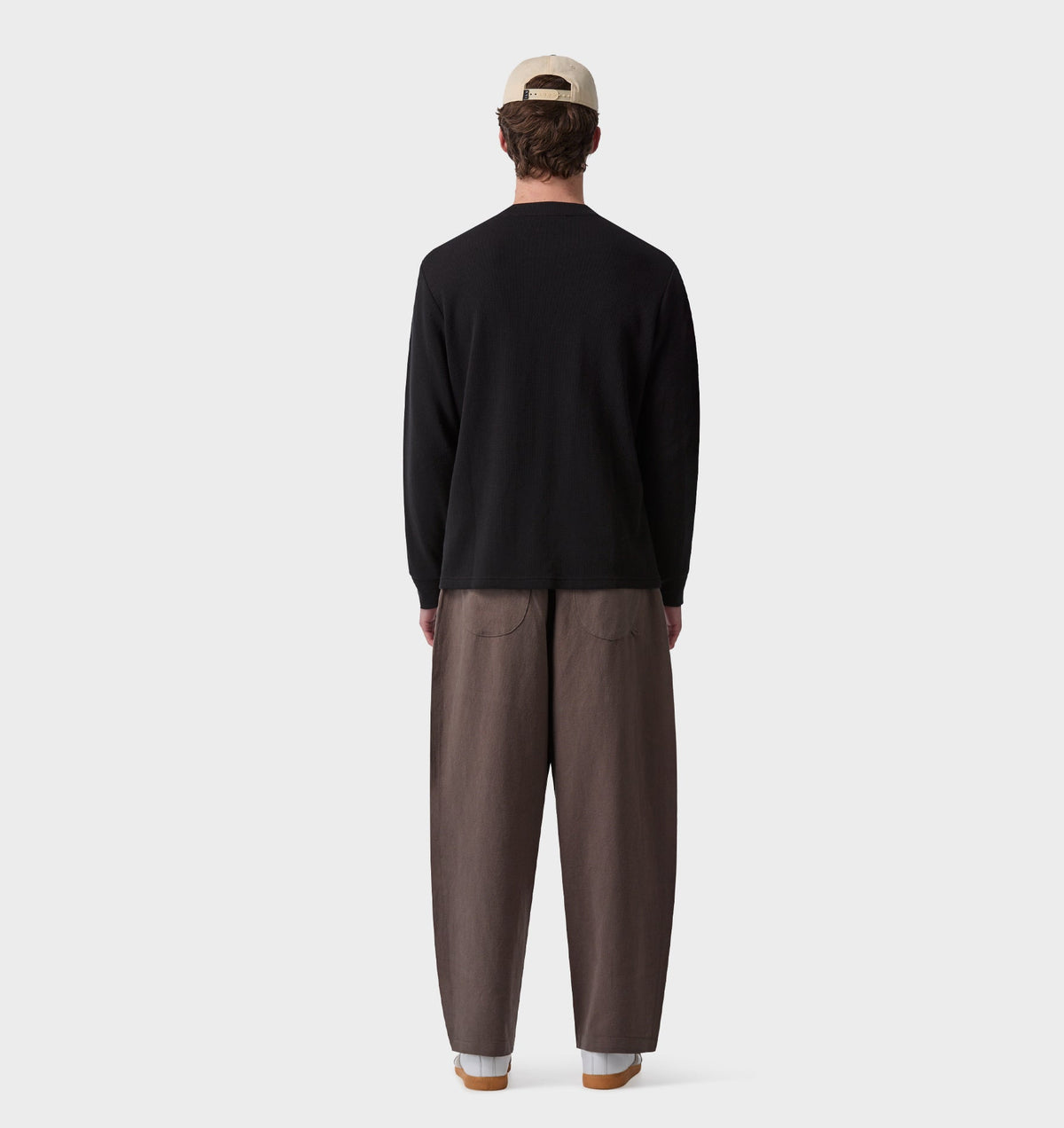 Linen Stirling Relaxed Pant - Mushroom