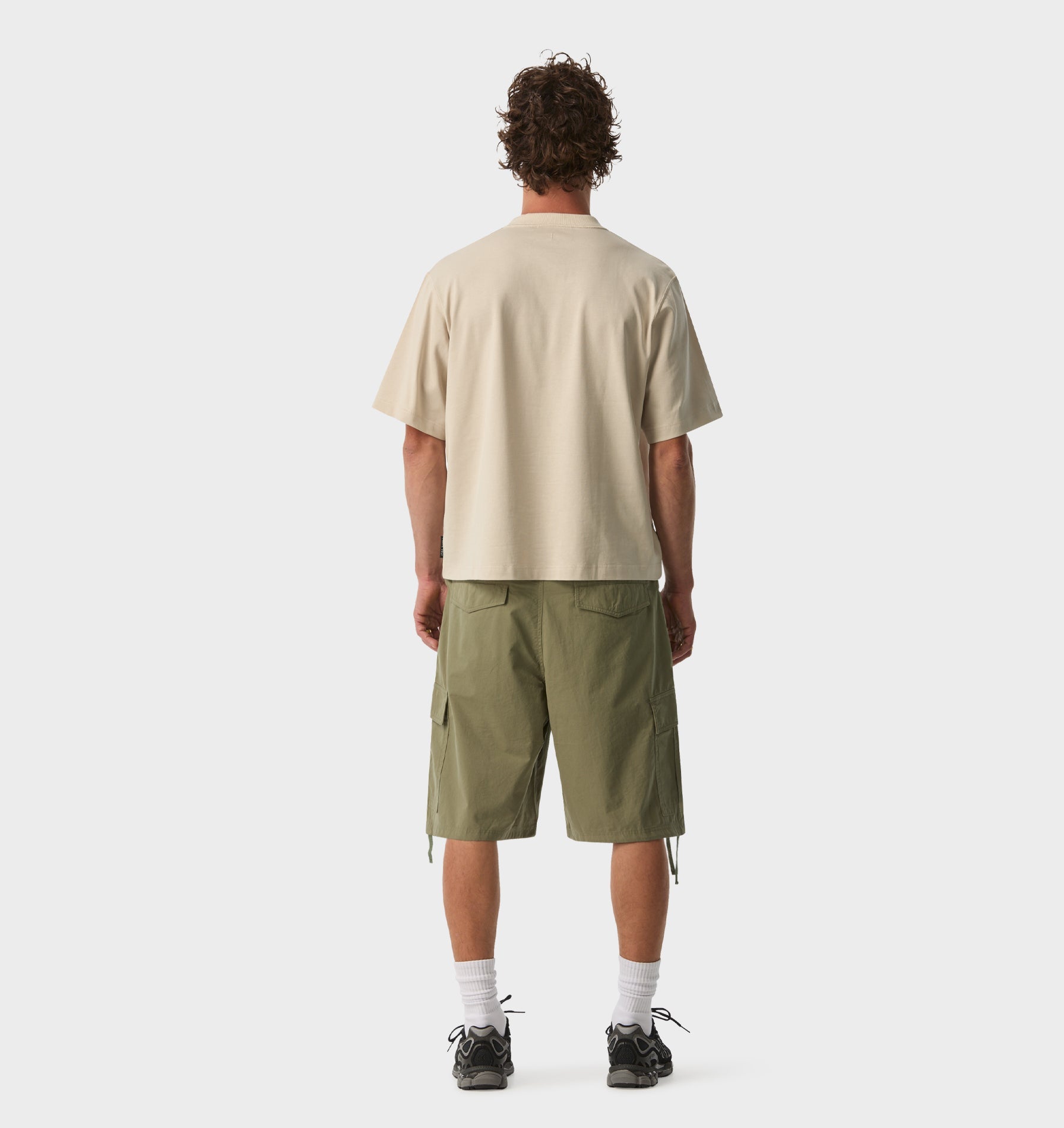 Crop Box Tee - Sandstone