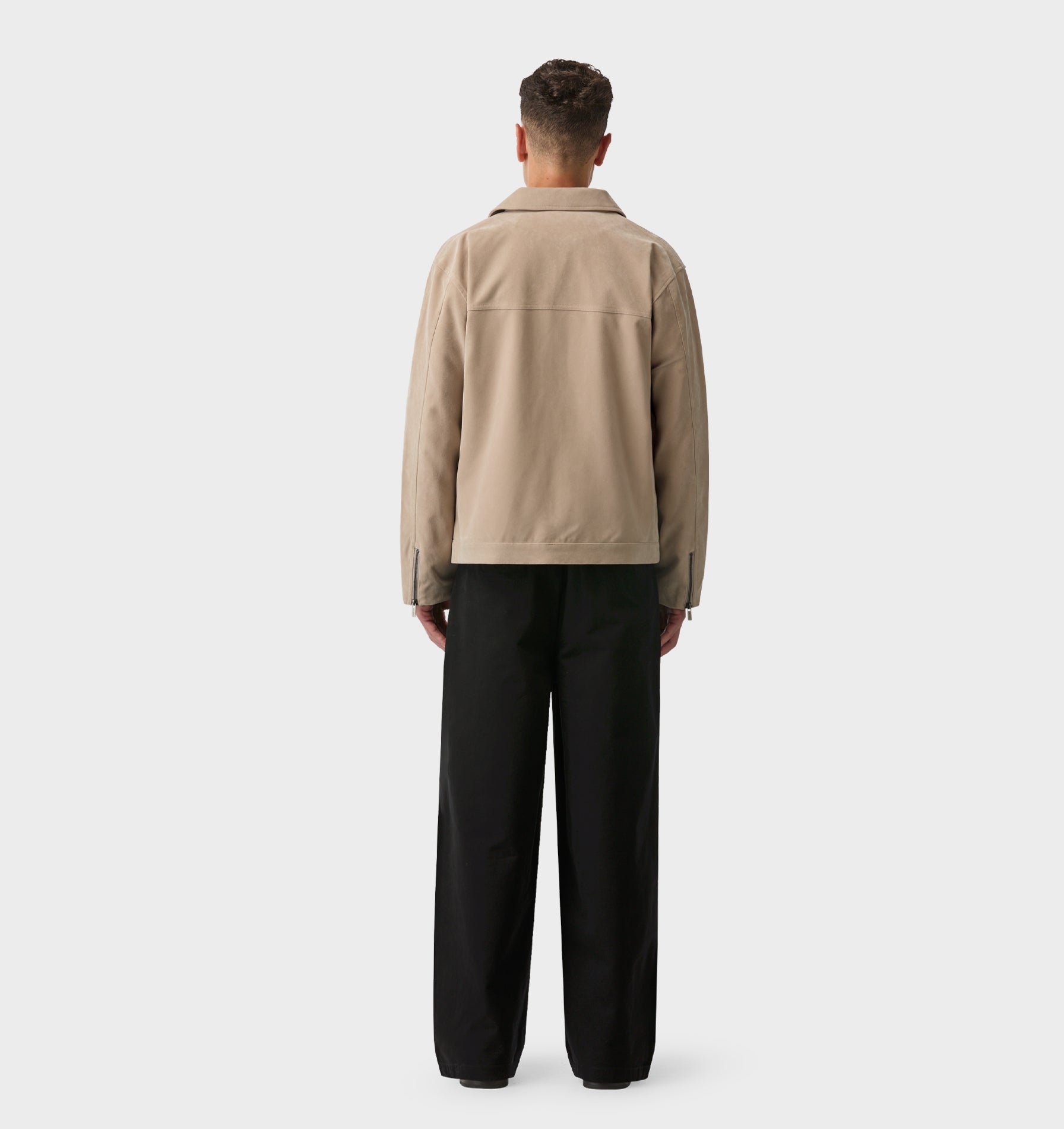 Mason Suede Jacket - Stone