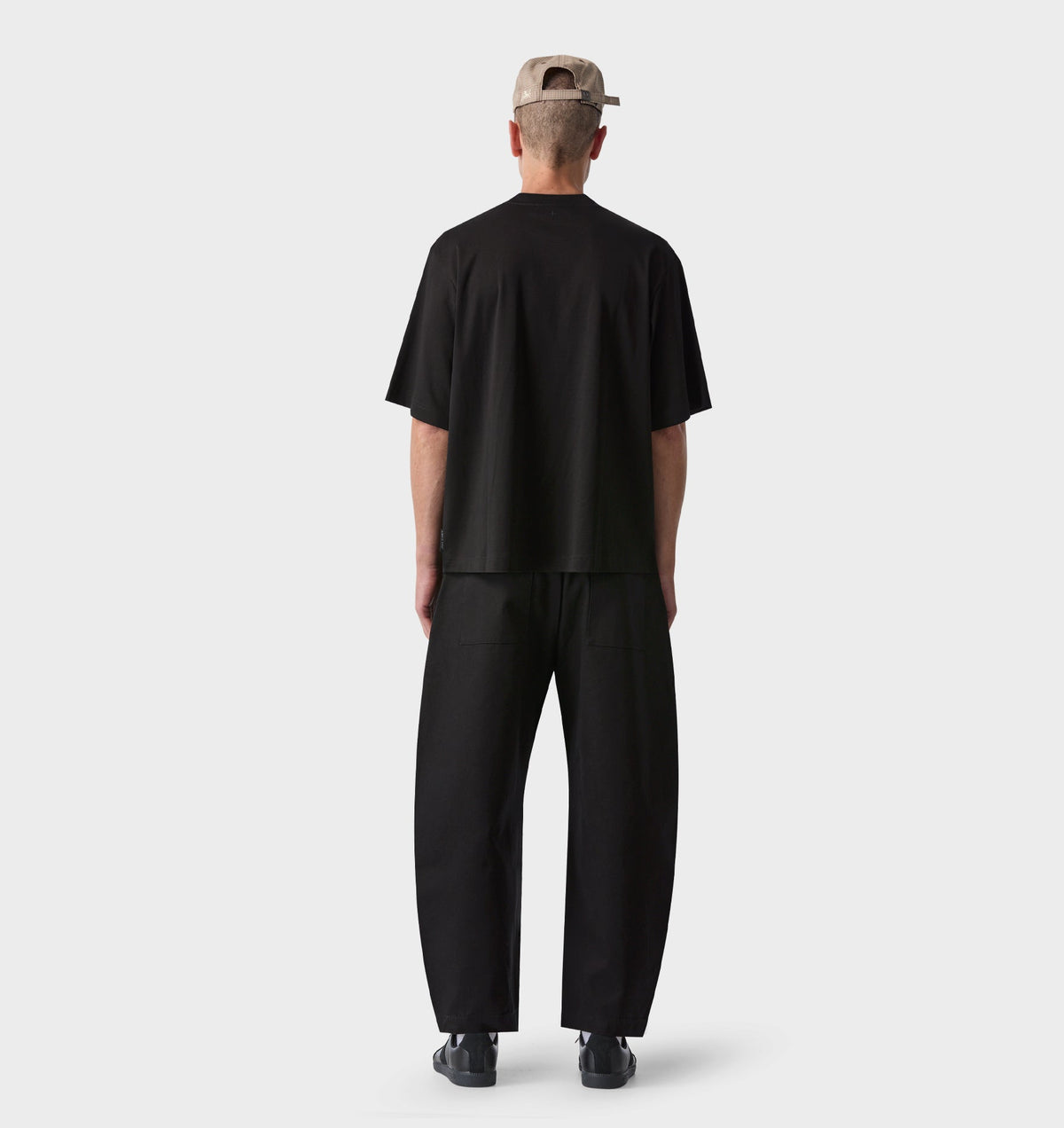 Interlock Crop Box Tee - Black