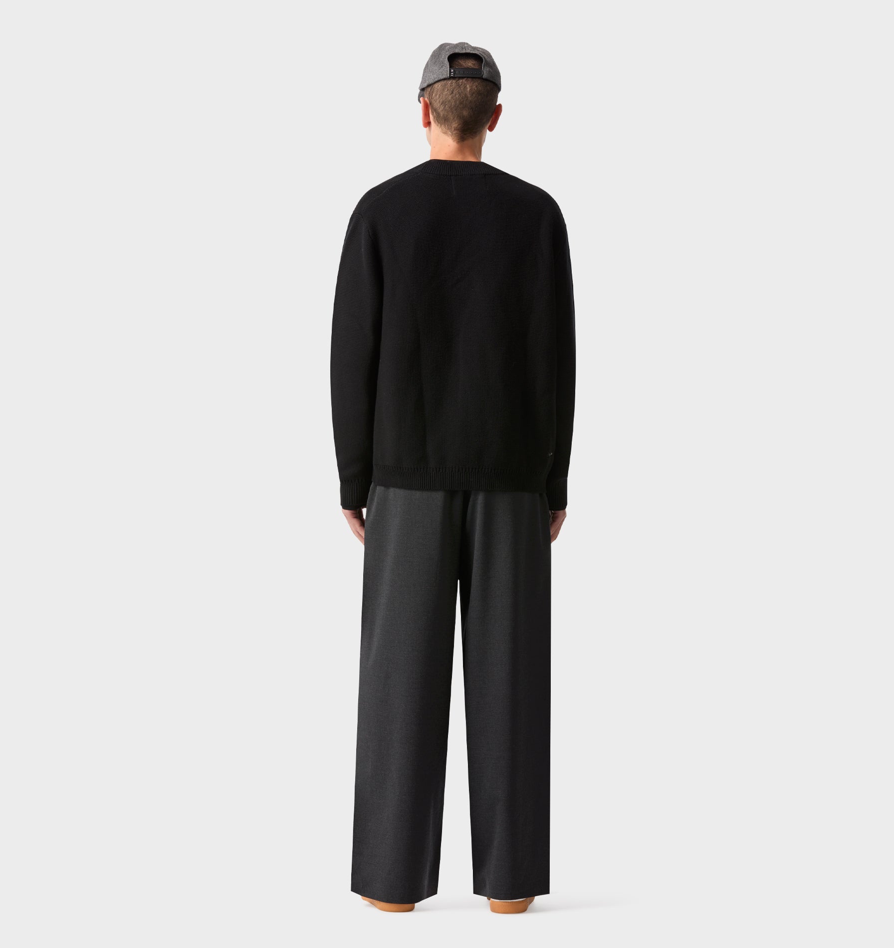 Nelson Cotton Cardigan - Black