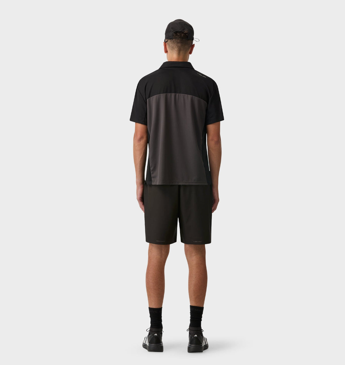 Active SS Polo Shirt - Black / Charcoal