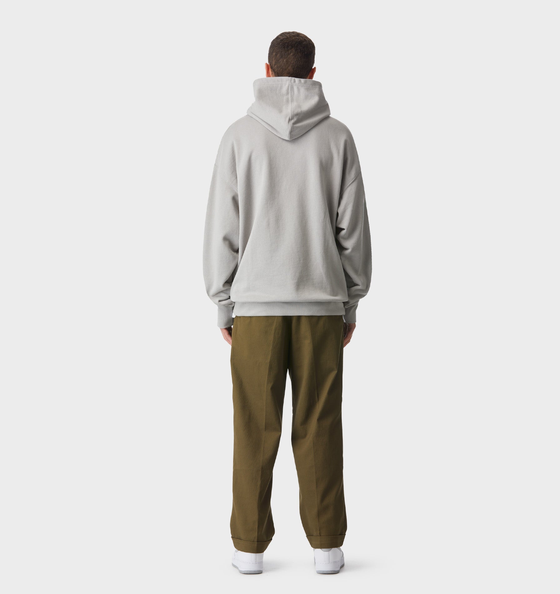 Floral Box Hood - Light Grey