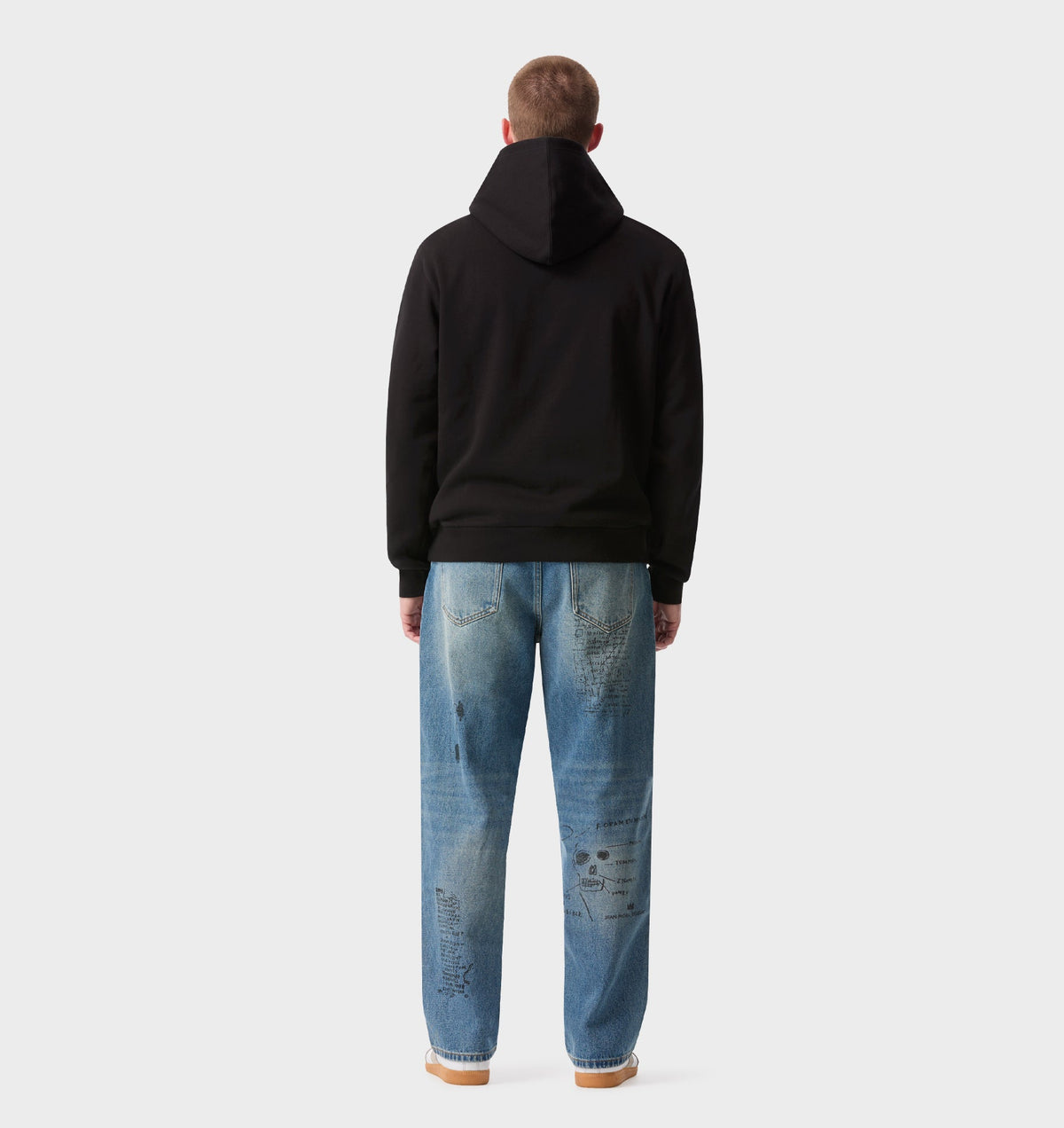 Basquiat Crown Uniform Hood - Black