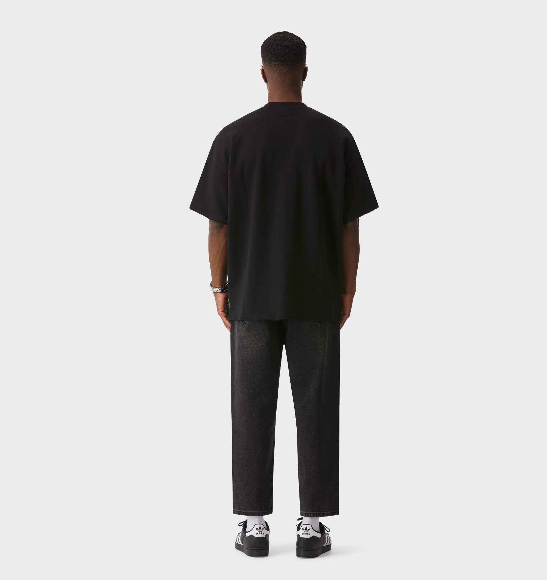 Samson Cropped Denim - Washed Black