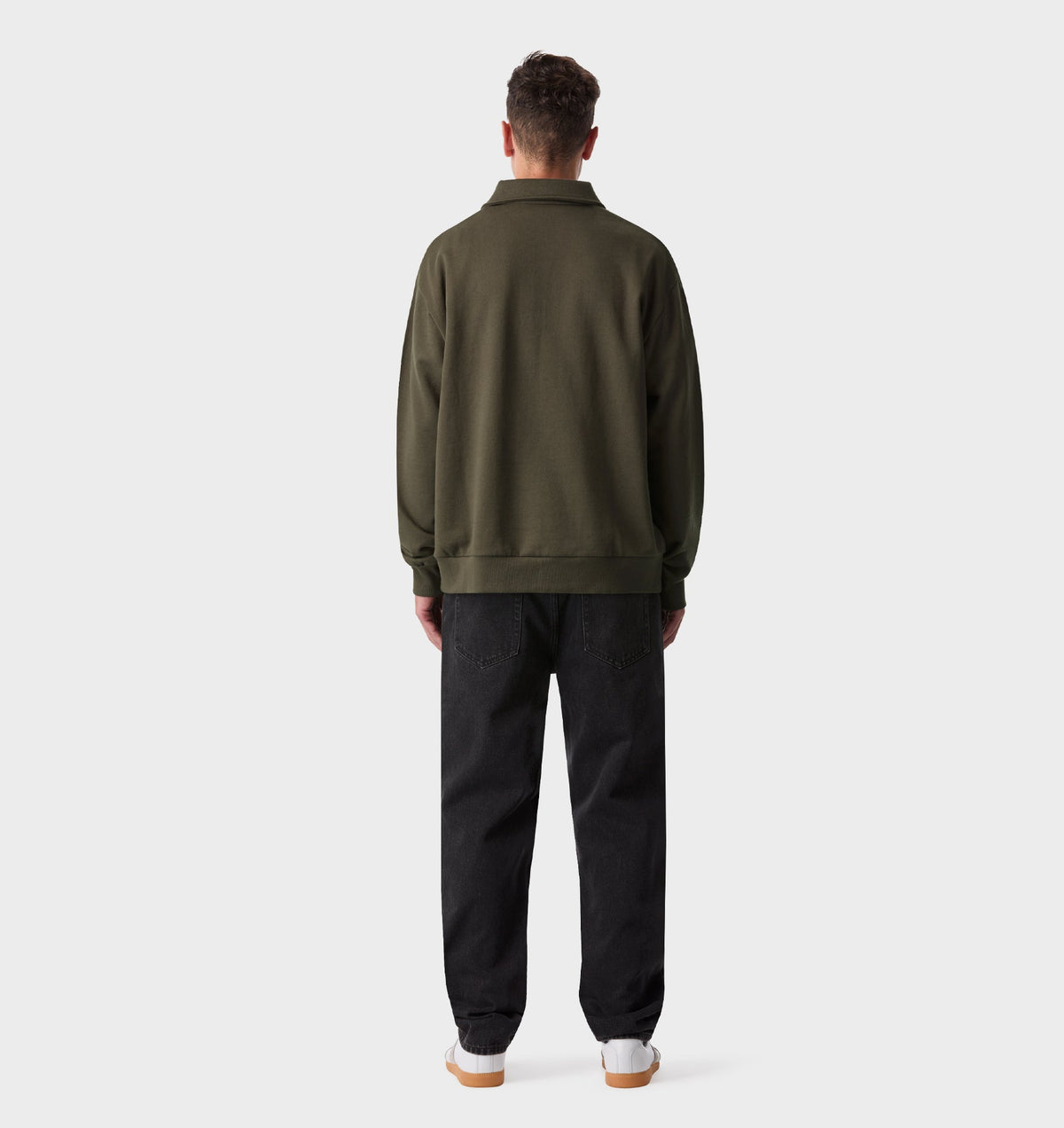 1/2 Zip Pullover - Burnt Olive