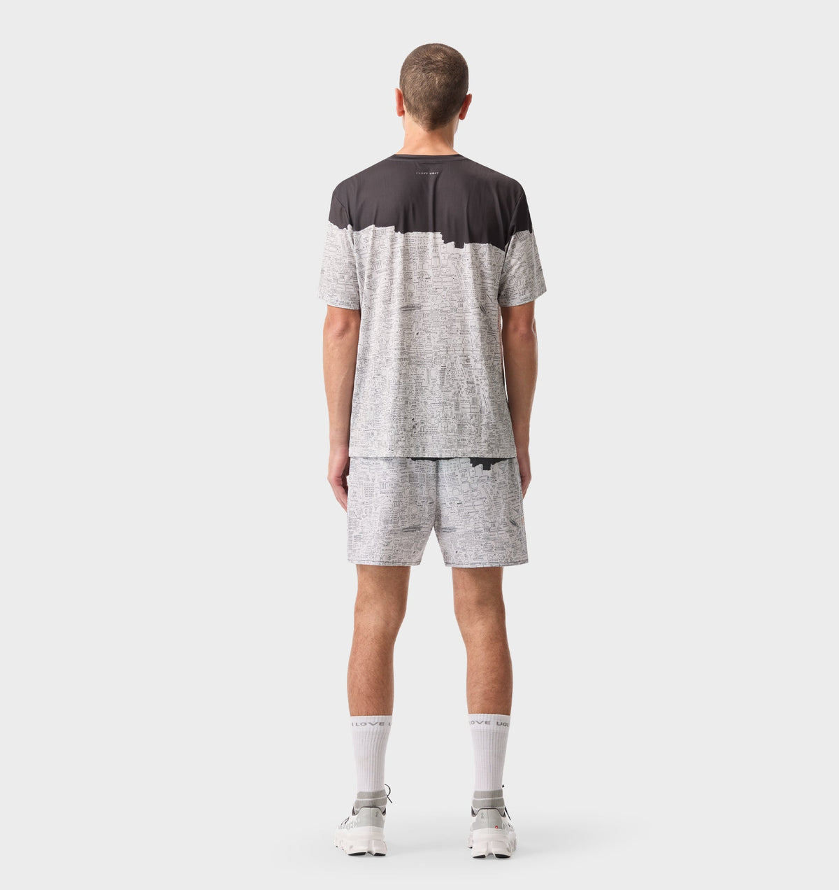 Basquiat Pegasus Active Classic Tee - Off White / Charcoal