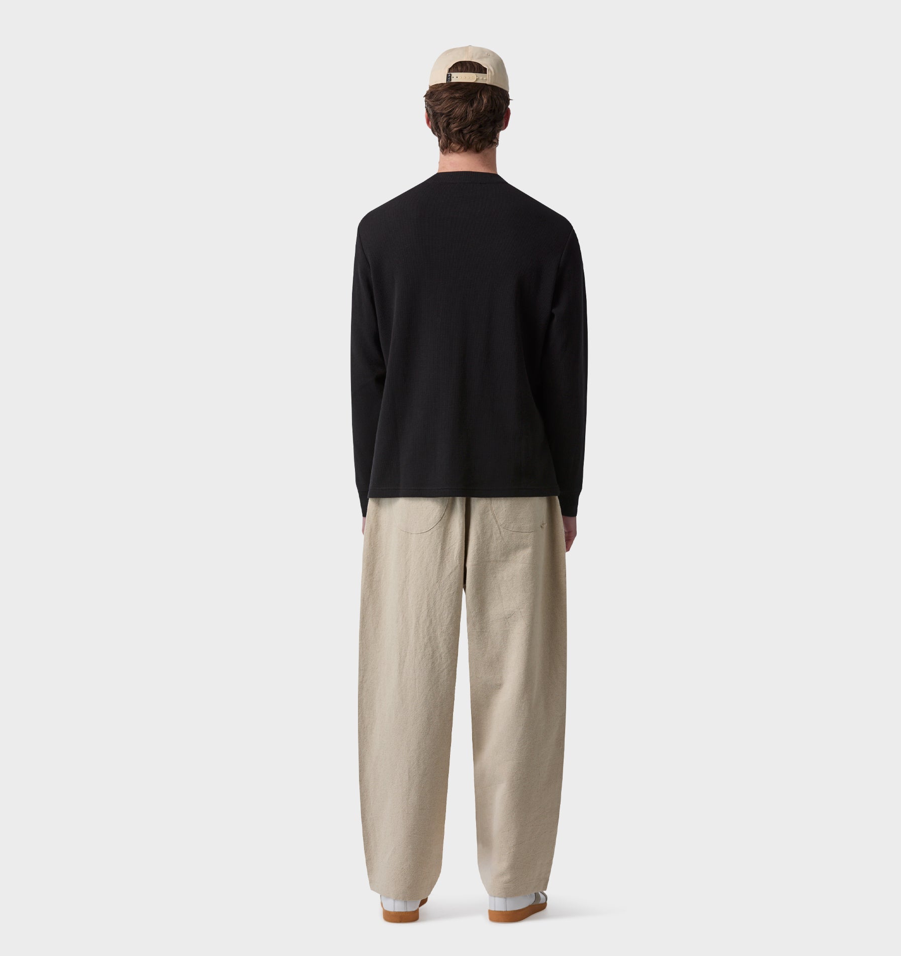Linen Stirling Relaxed Pant - Bone