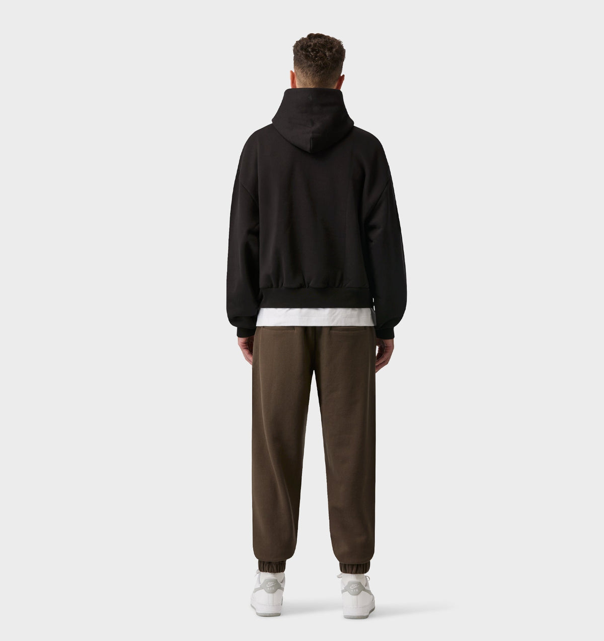 Heavy Crop Box Hood - Black