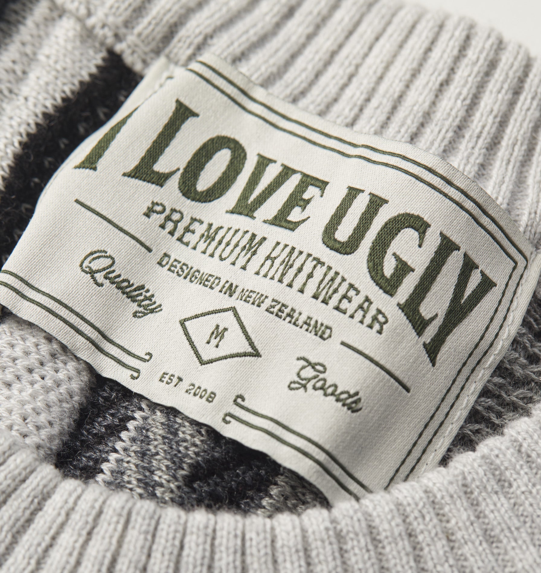 Multi Knit Sweater - Charcoal Grey