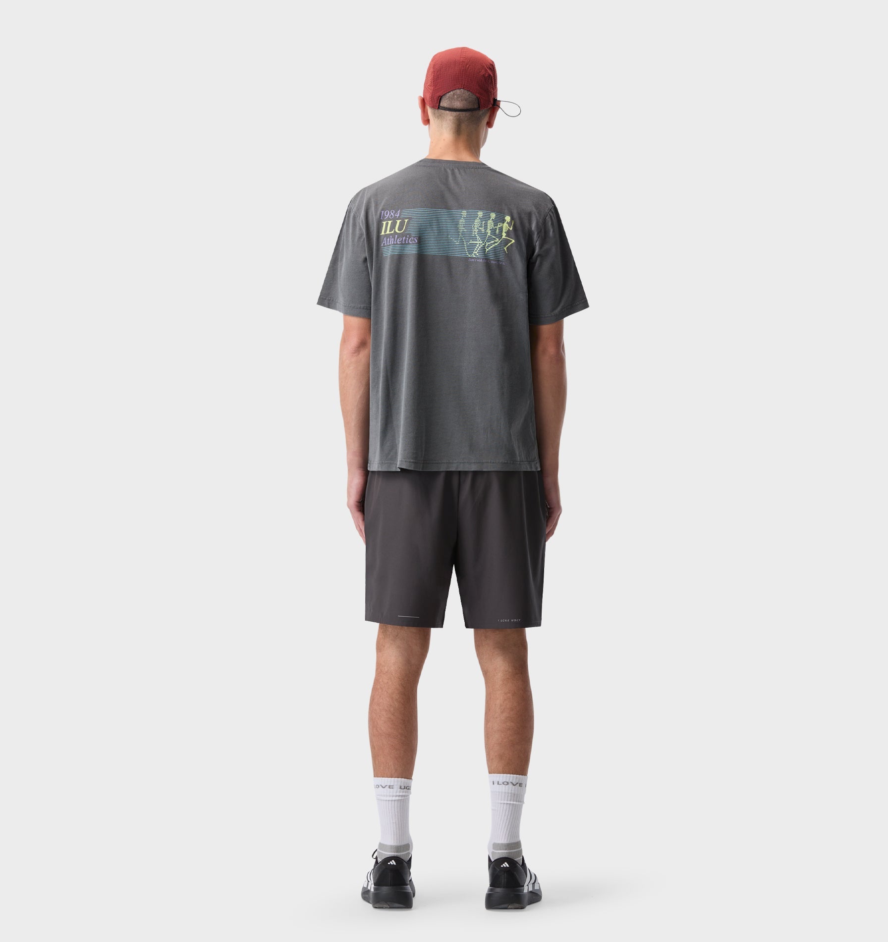 Skeleton Cotton Active Classic Tee -  Washed Black