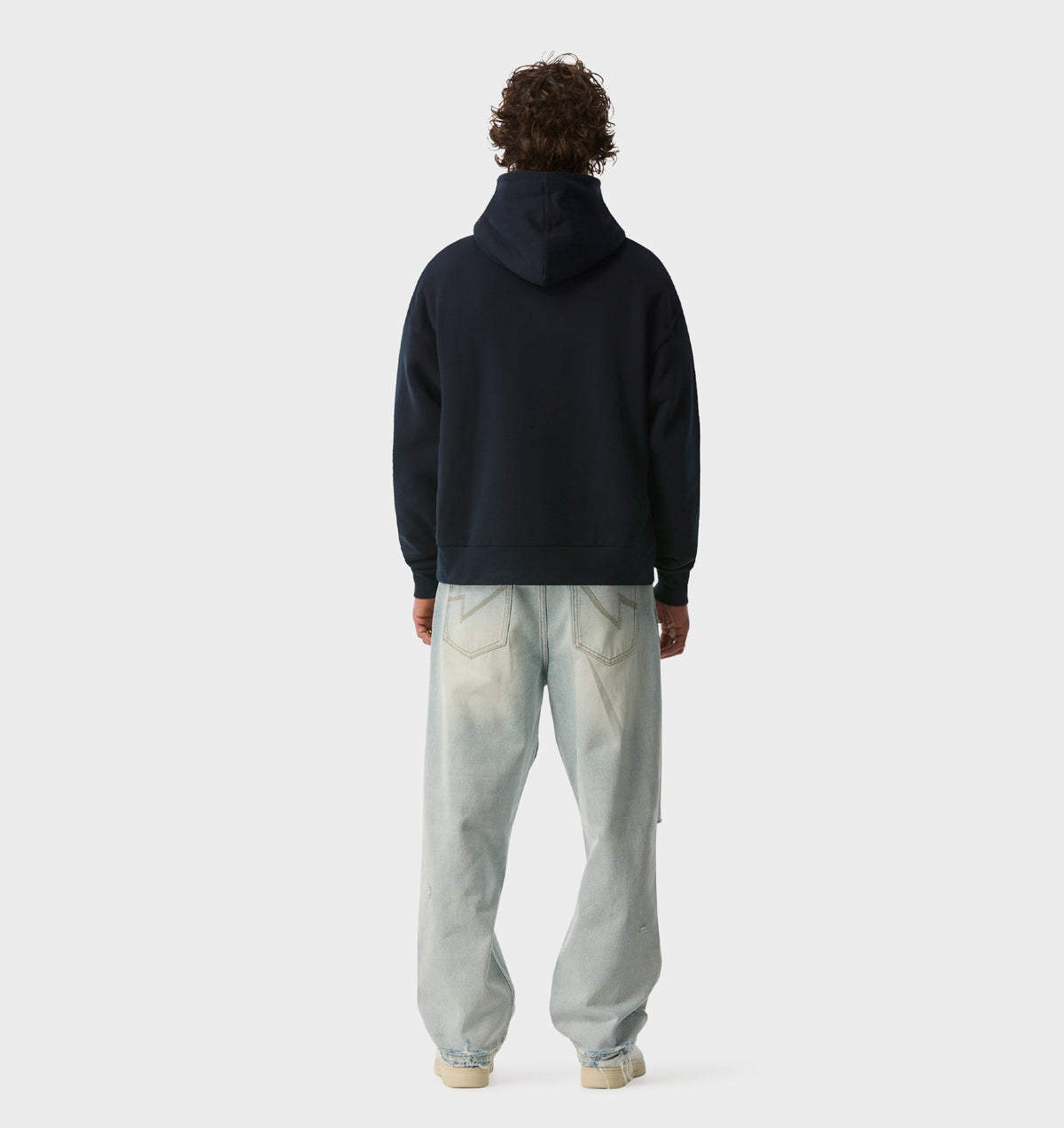 Crop Box Hood - Midnight Navy