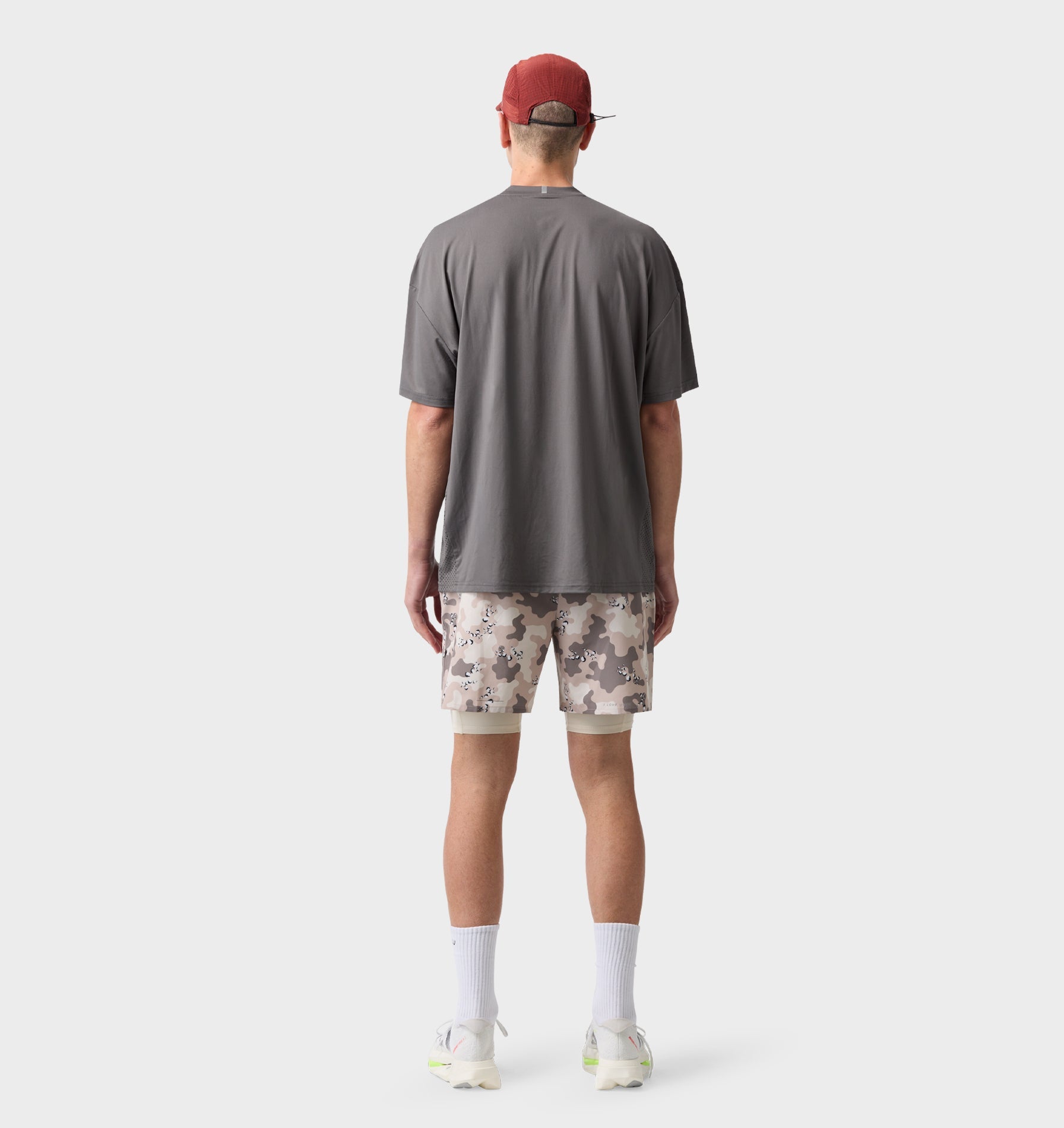 Active Box Tee - Cobblestone