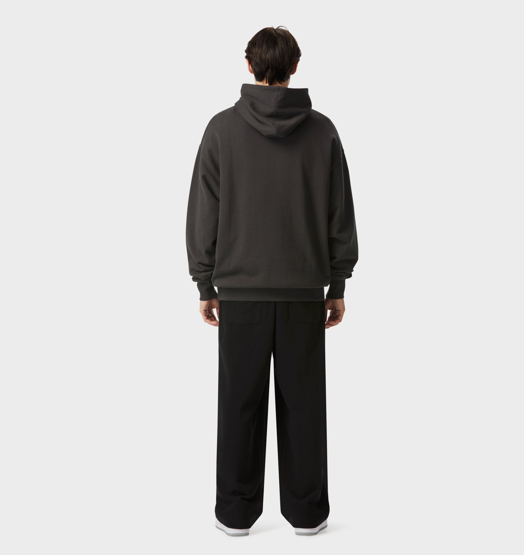 Wide Leg Track Pant - Black