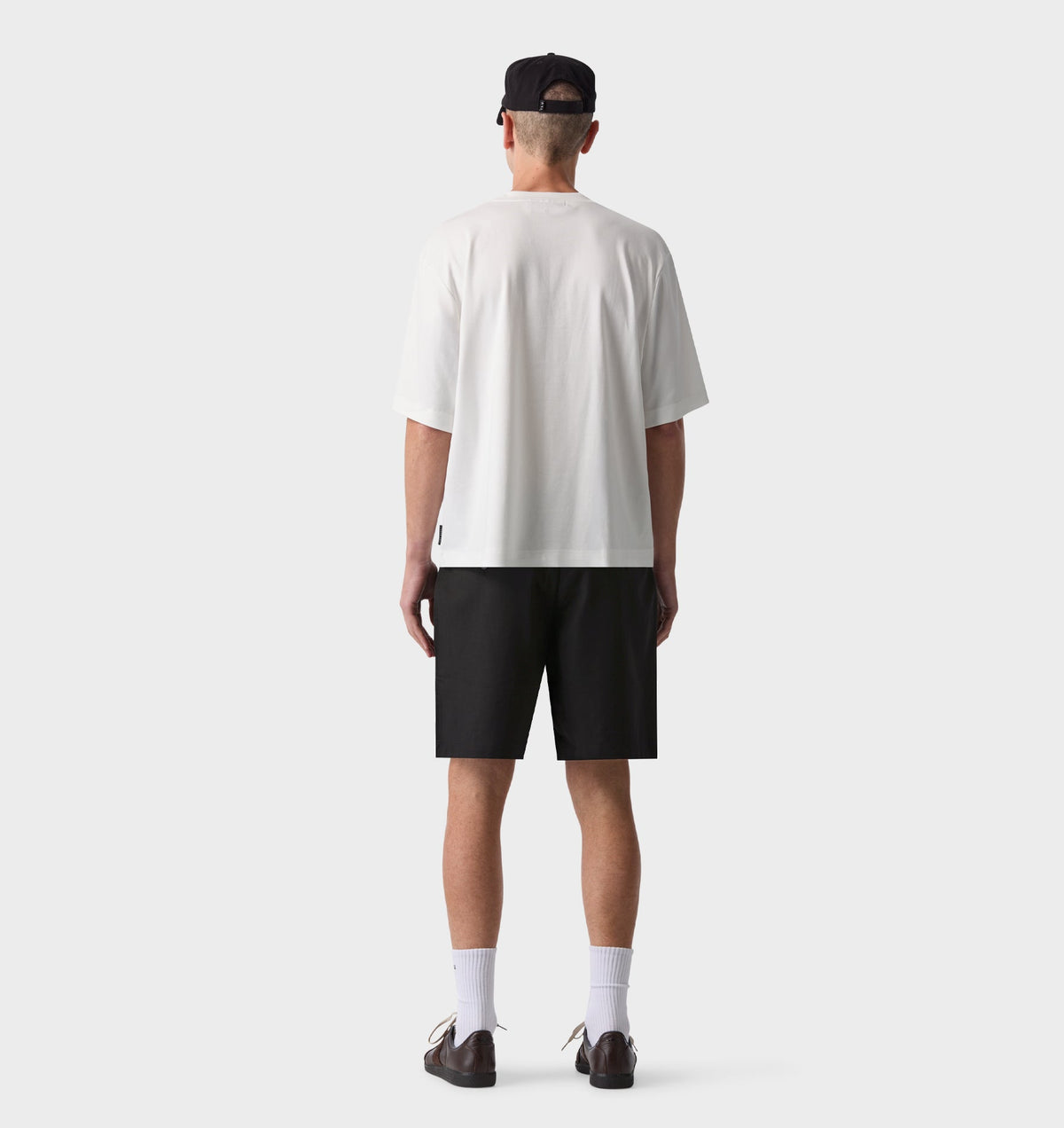 Nylon Alby Pleated Short - Black