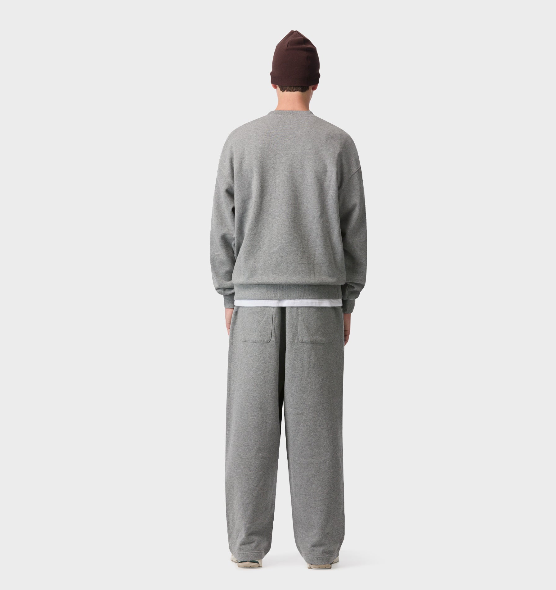 Oversized Crew - Grey Marle
