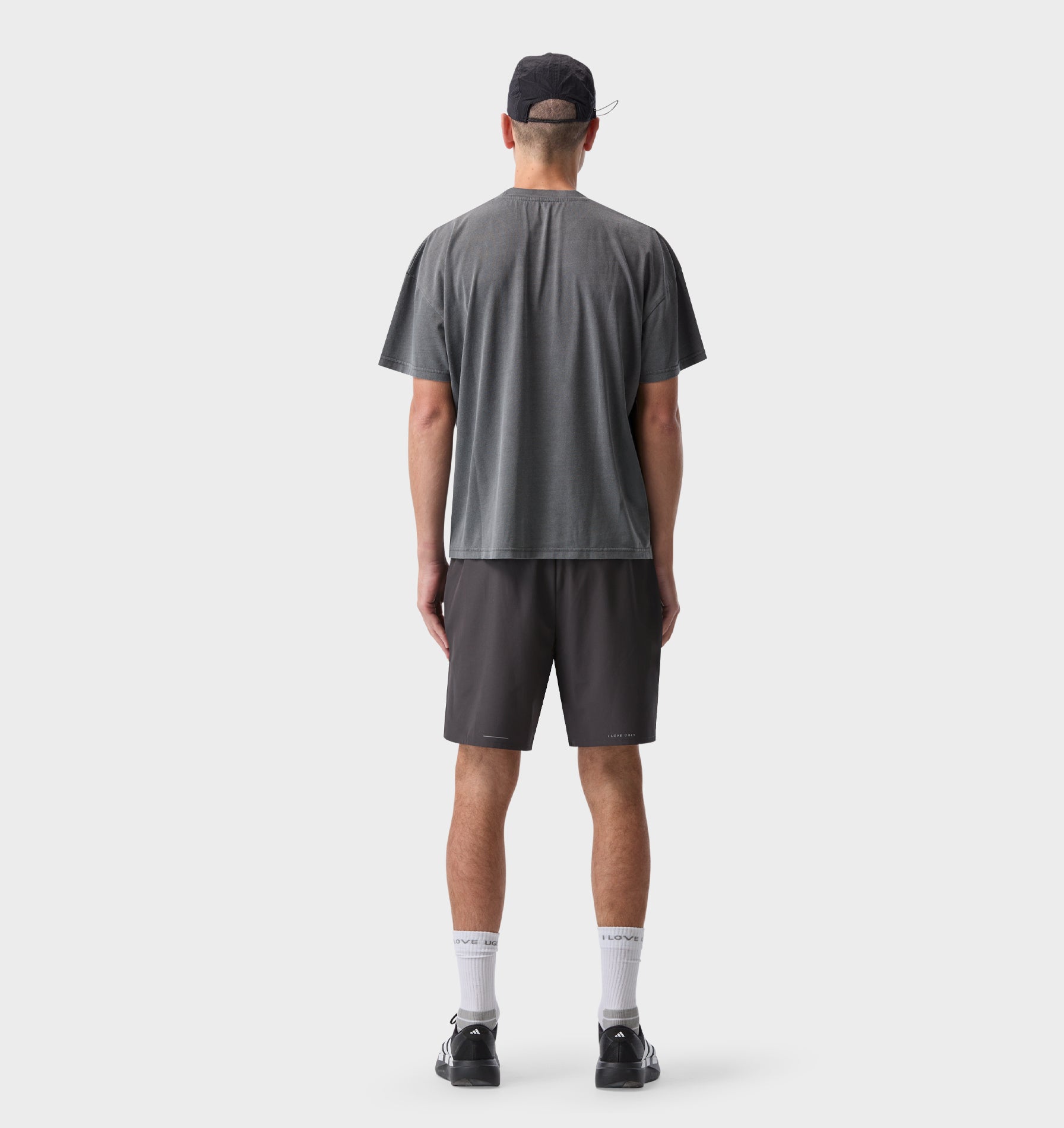 Demon Active Crop Tee - Washed Black