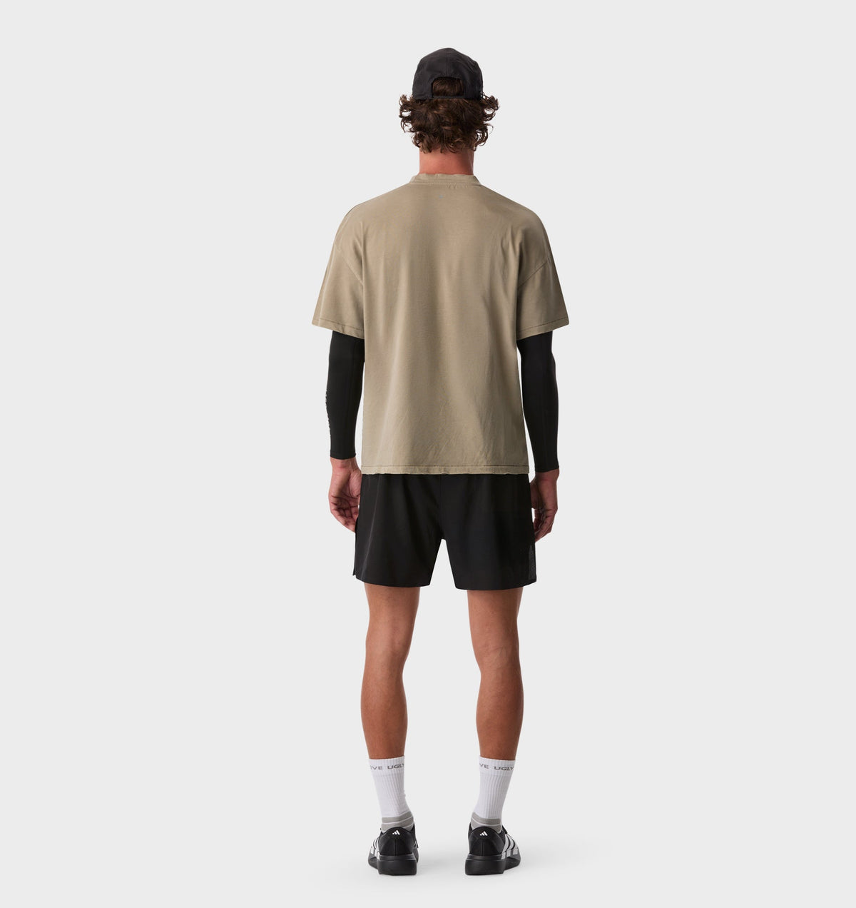 Athletica Cotton Crop Tee - Washed Taupe