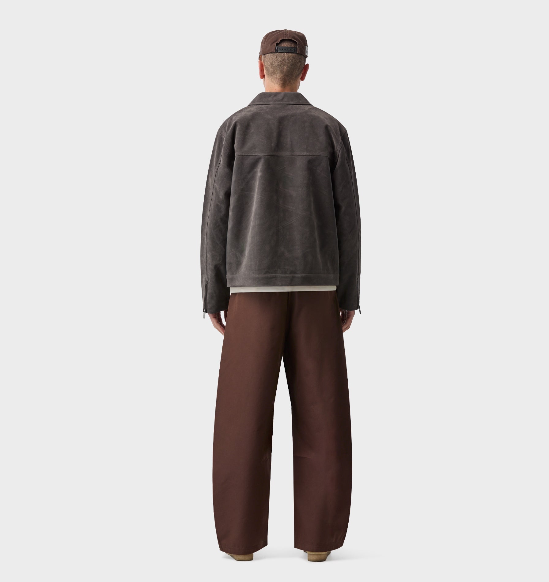 Mason Suede Jacket - Charcoal