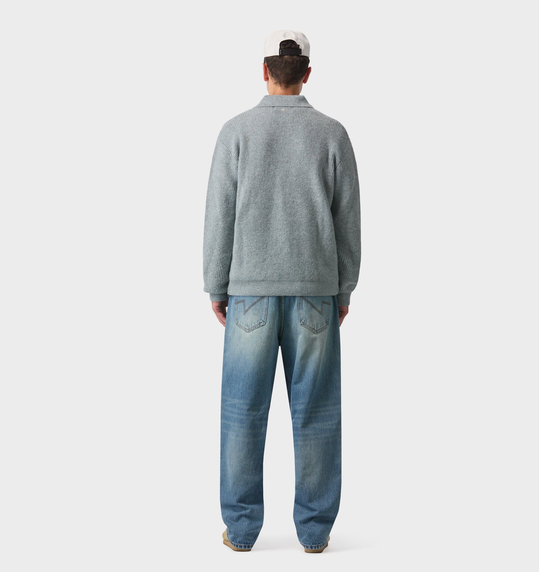 Knit Aldern Pullover - Oil Blue