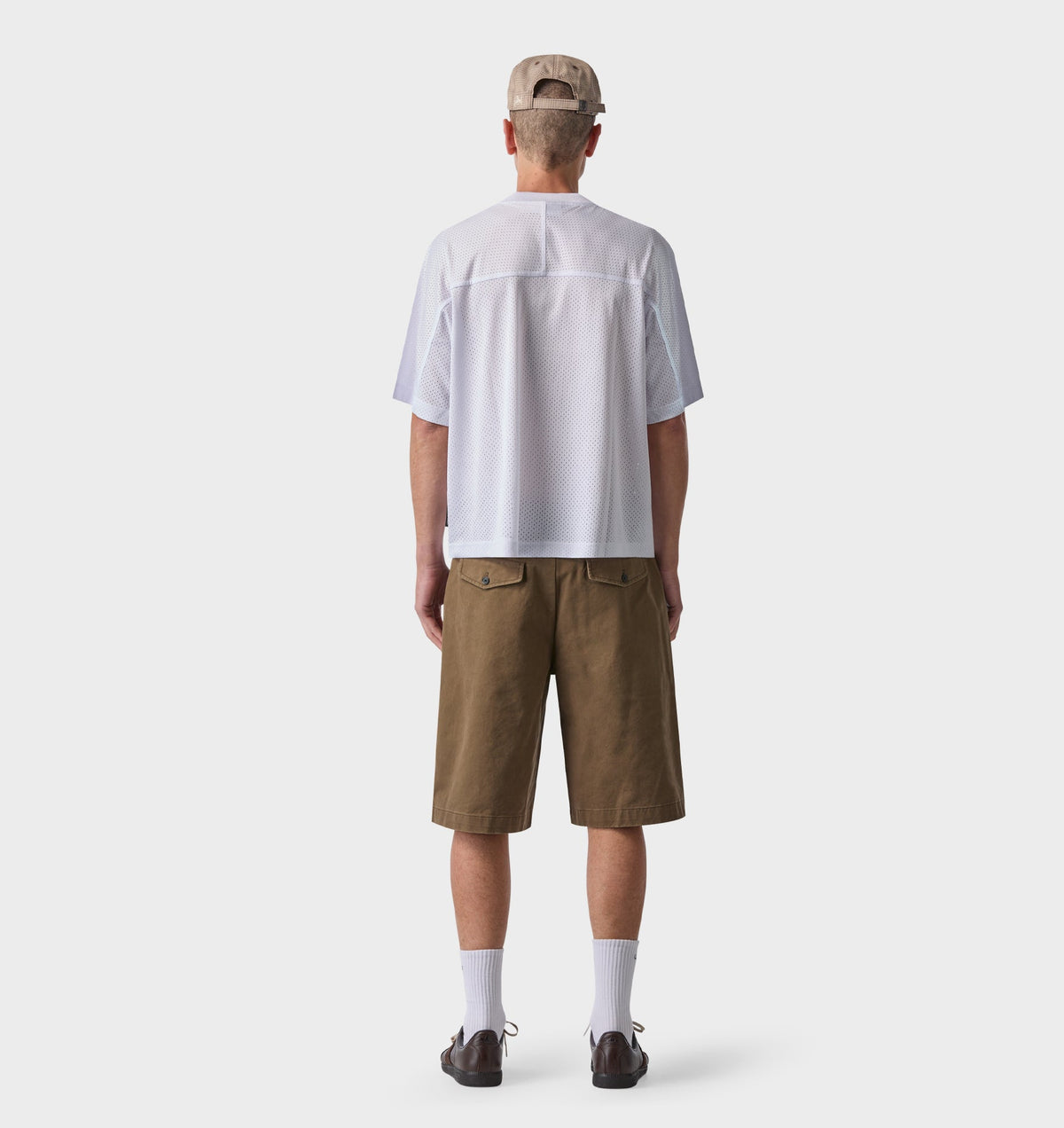 Belted Barrel Leg Short - Moss