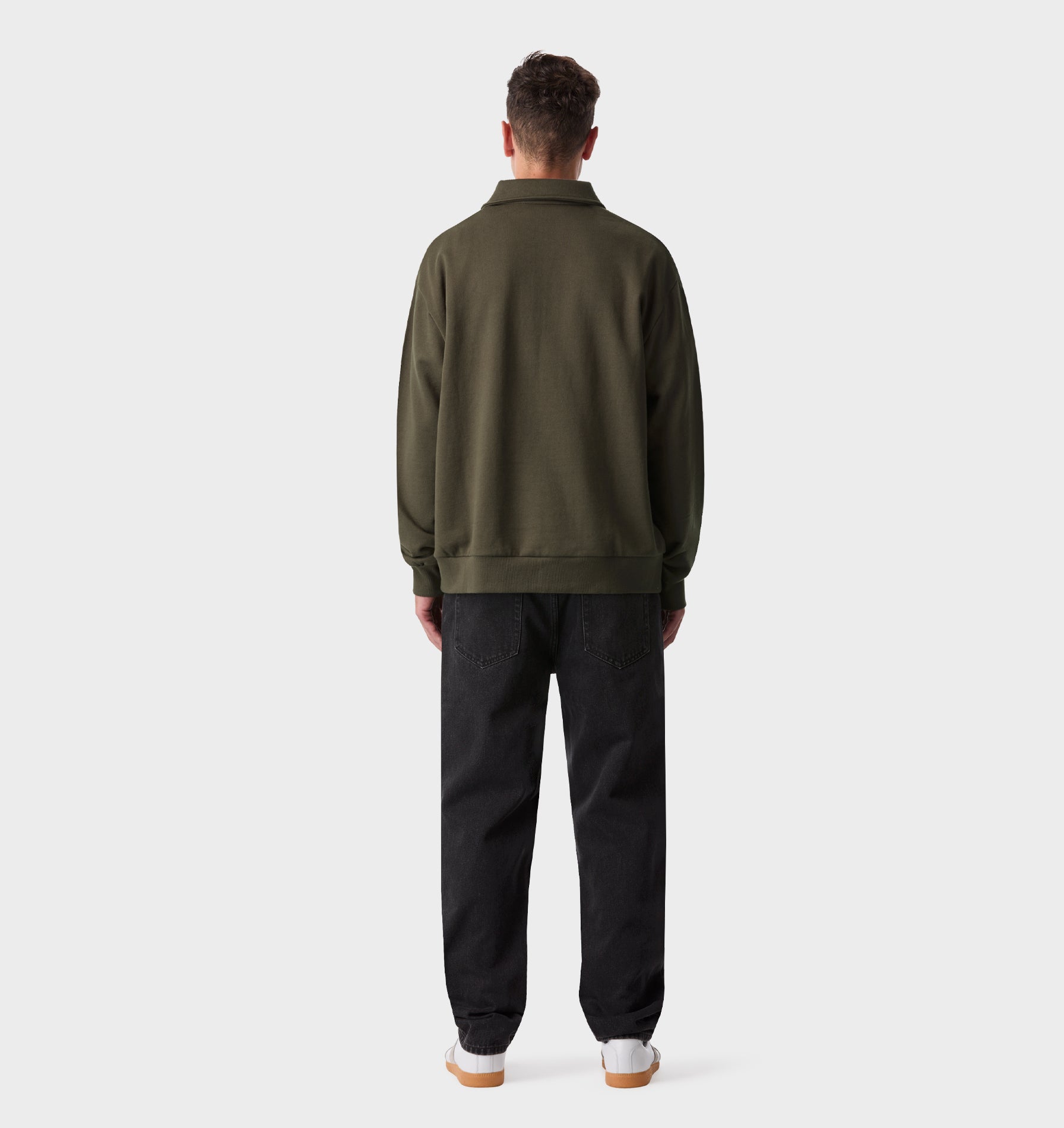 1/2 Zip Pullover - Burnt Olive