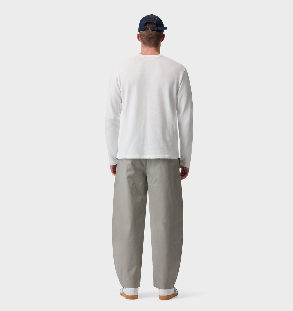 Barrel Leg Pant - Light Grey