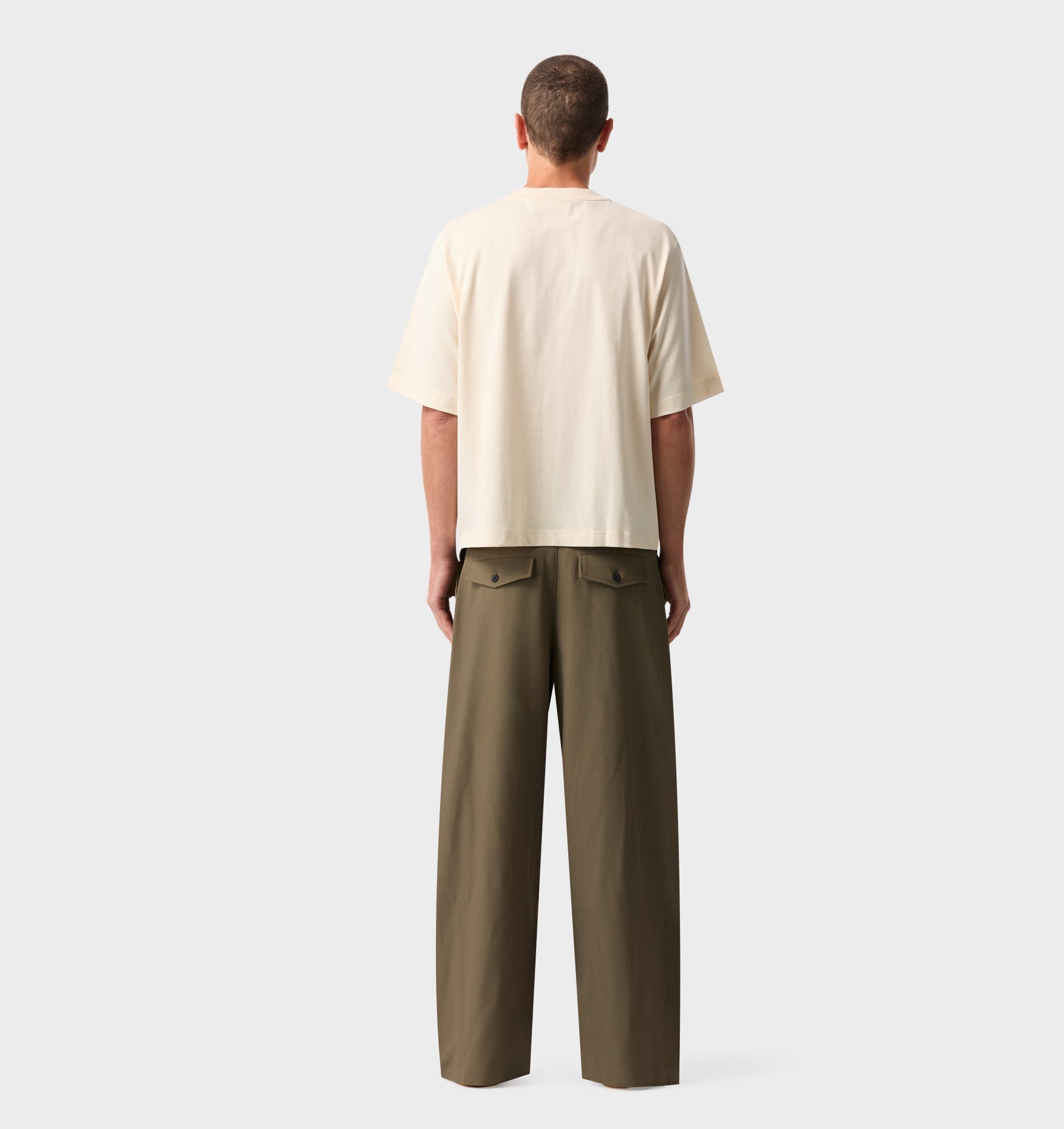 Crop Box Tee - Off White