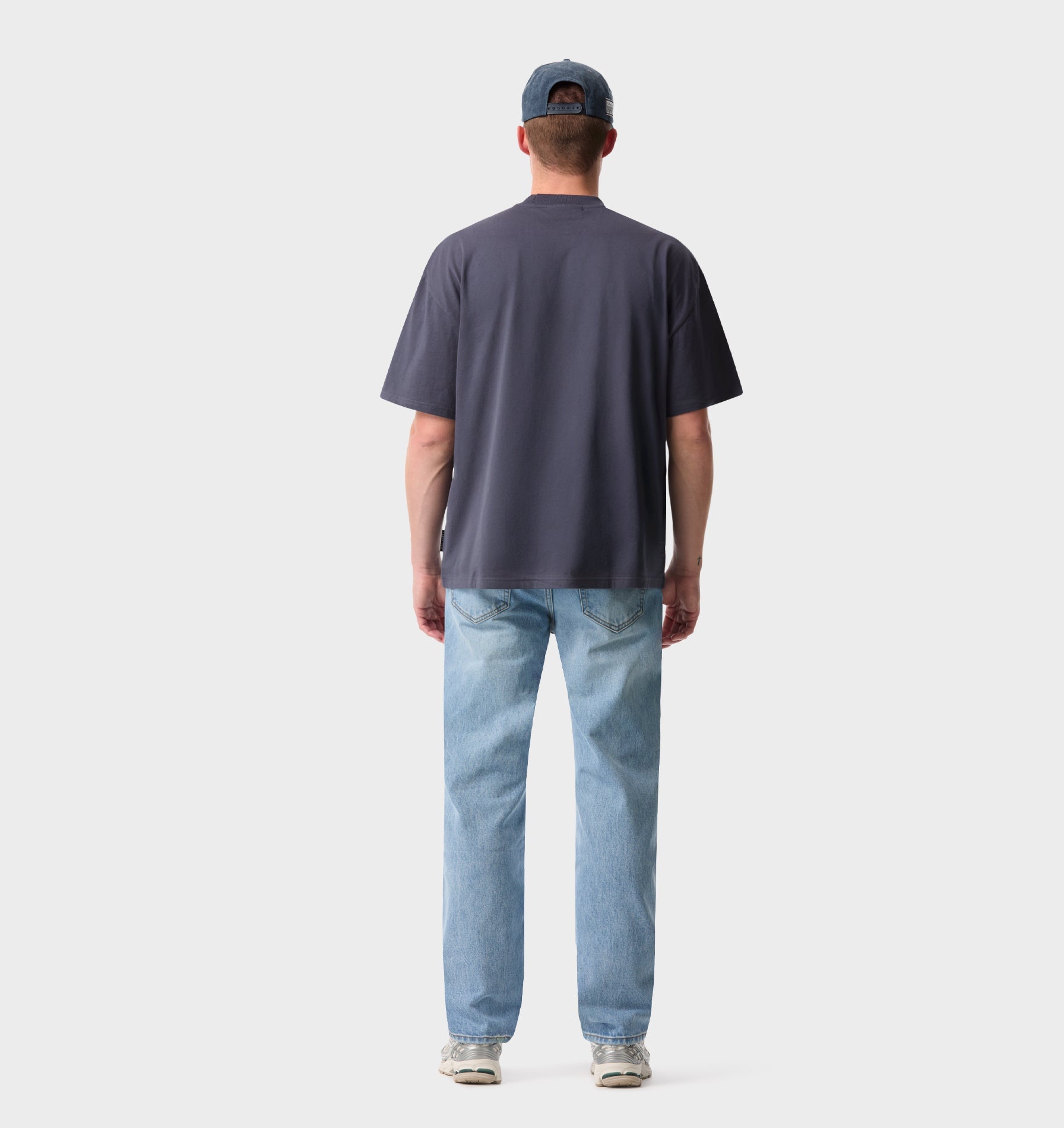Hoop Logo Box Tee 2.0 - Indigo