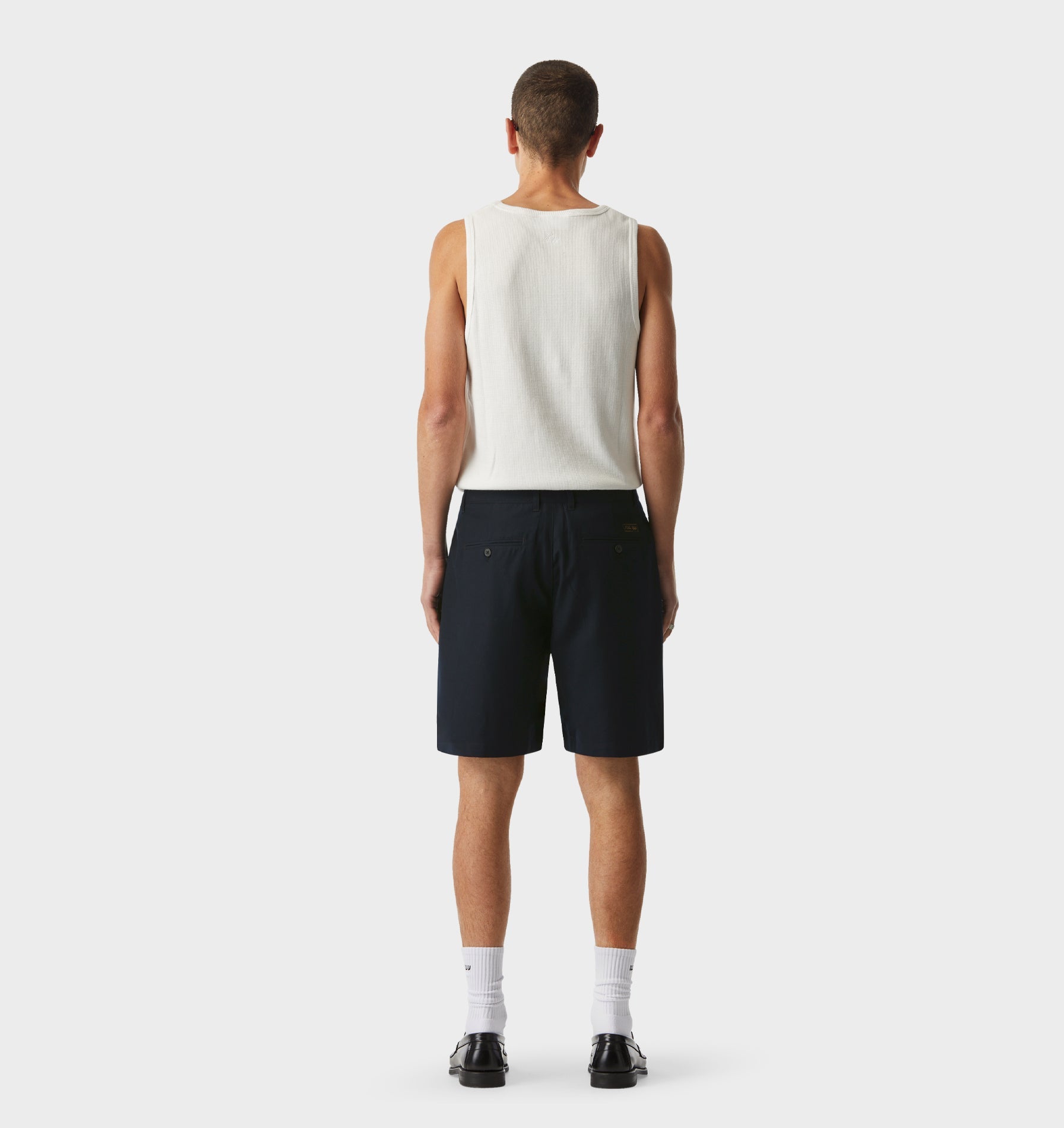 Quincy Pleated Short - Dark Navy
