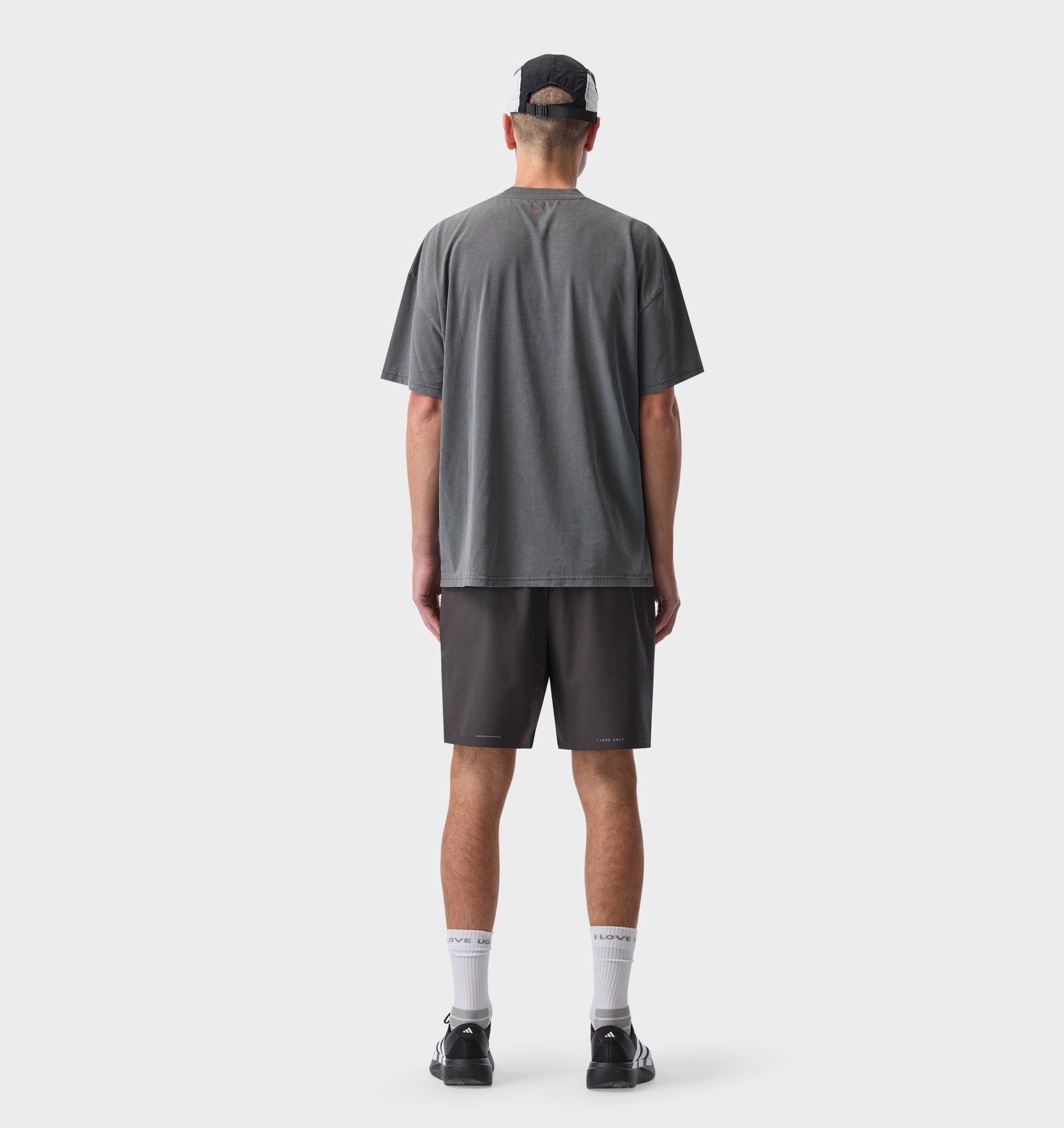 Liquified Active Cotton Box Tee - Washed Black