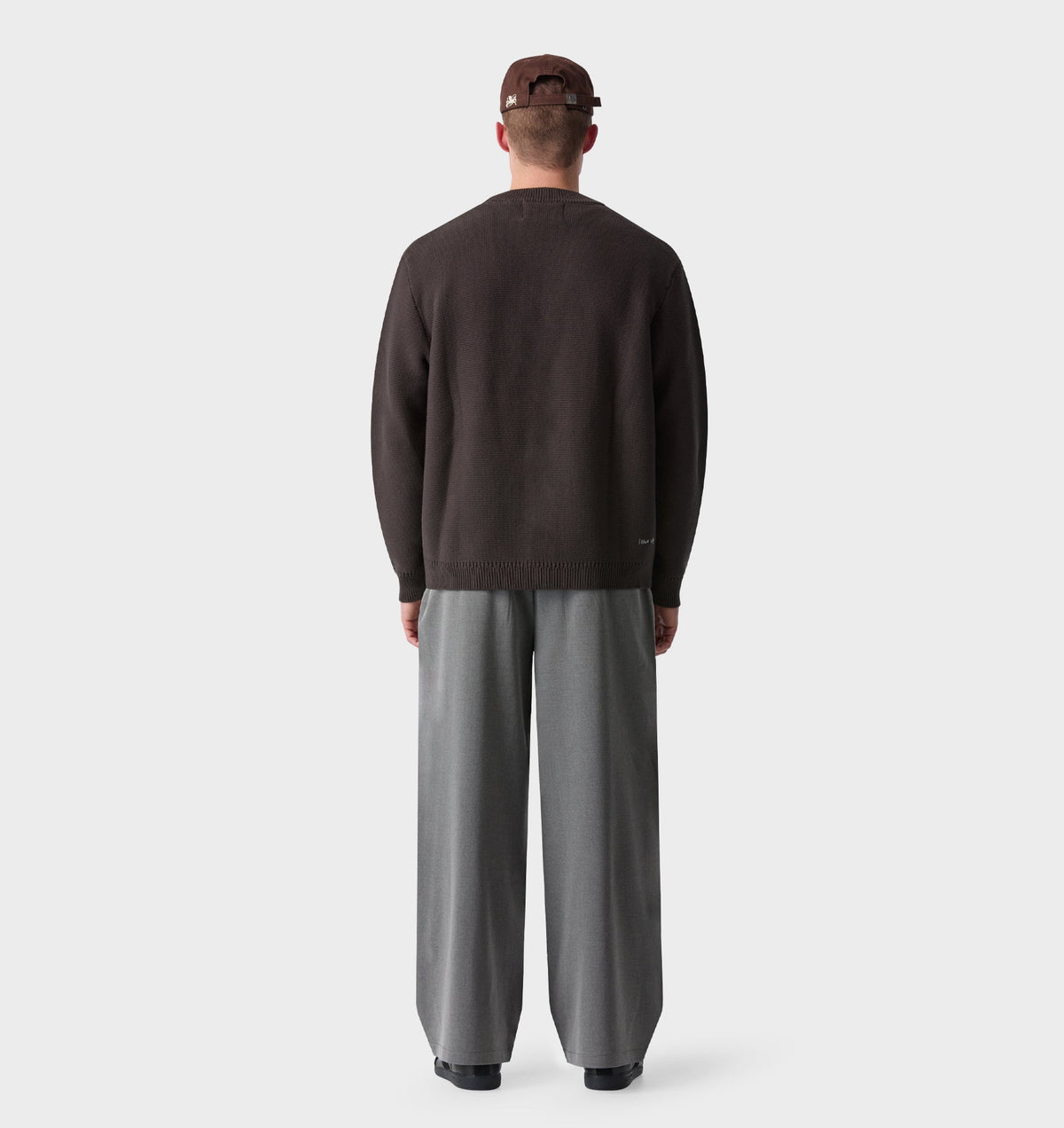 Albert Pleated Pant - Grey Marle